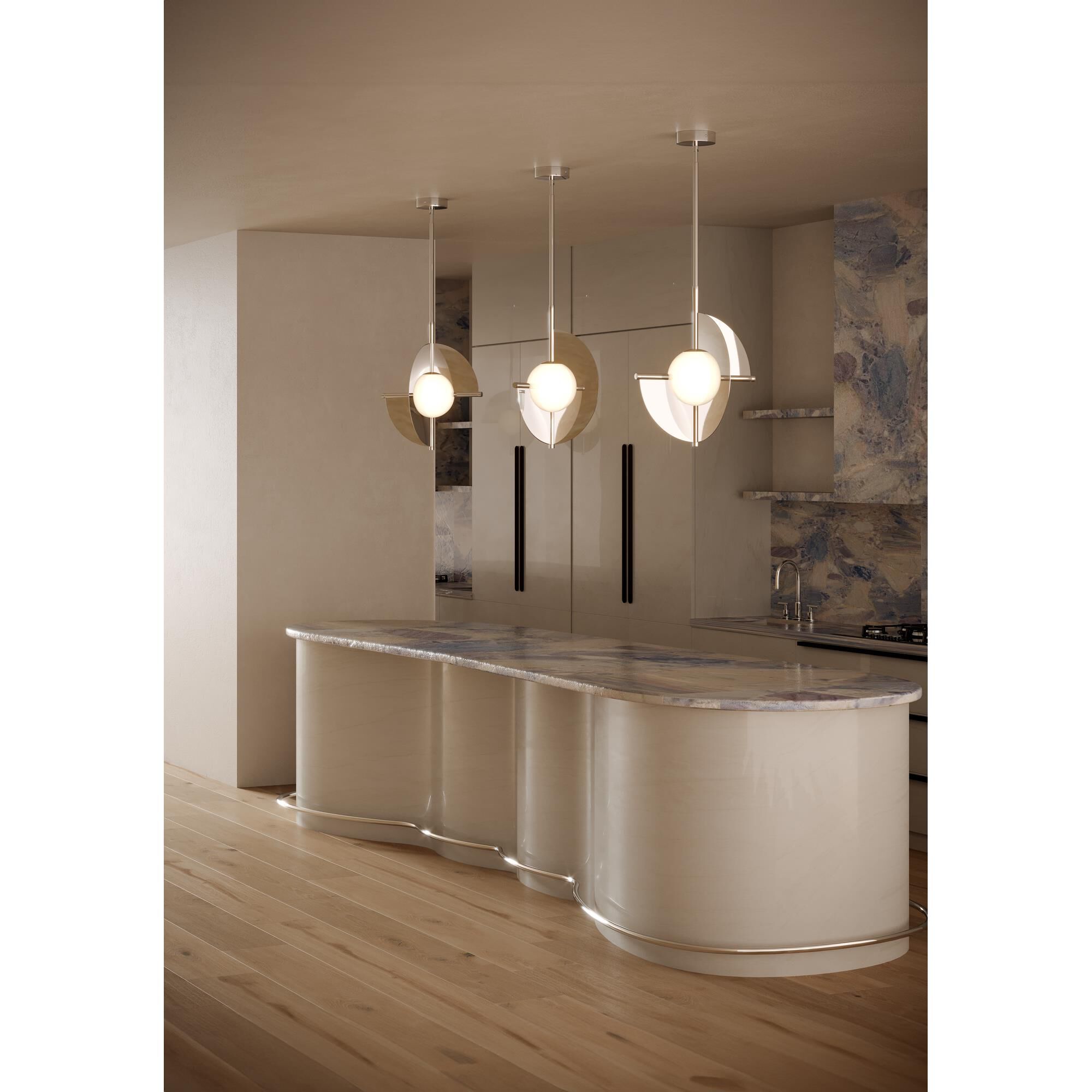 Ryan Pauly Scorpio 16 Inch Large Pendant by Kuzco Lighting