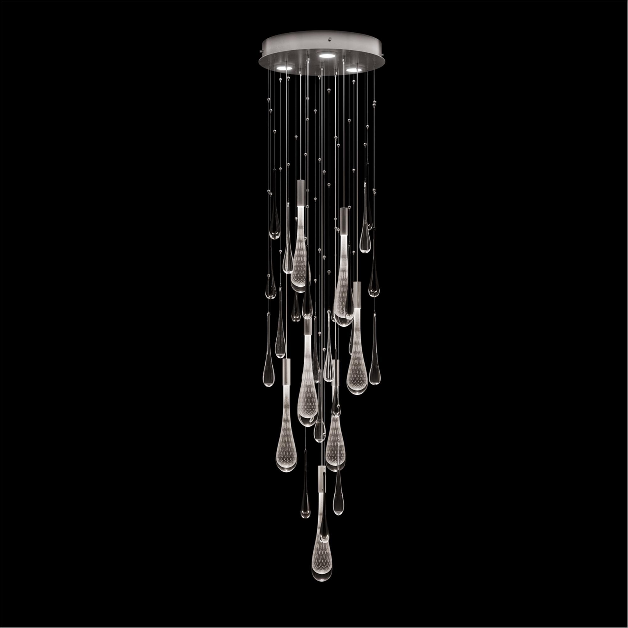Rain 18 Inch Multi Light Pendant by Fine Art Handcrafted Lighting