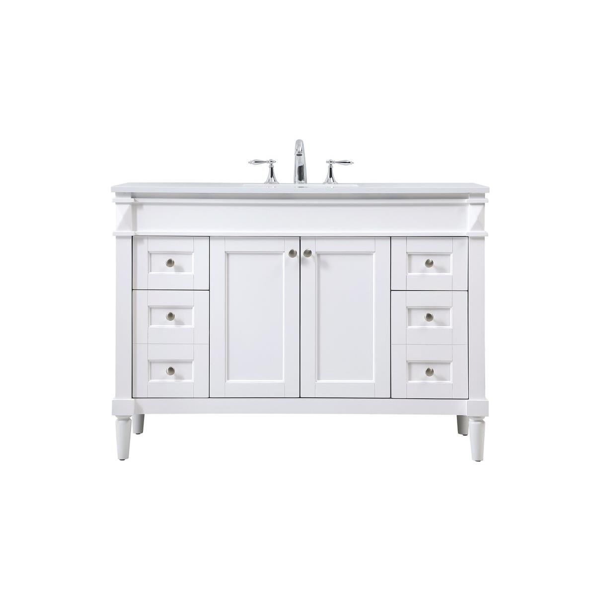 Shown in White finish