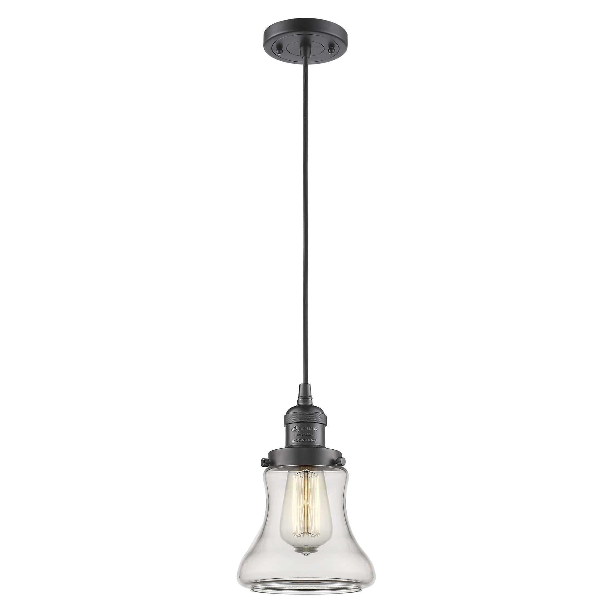 Shown in Oil Rubbed Bronze finish and Clear glass