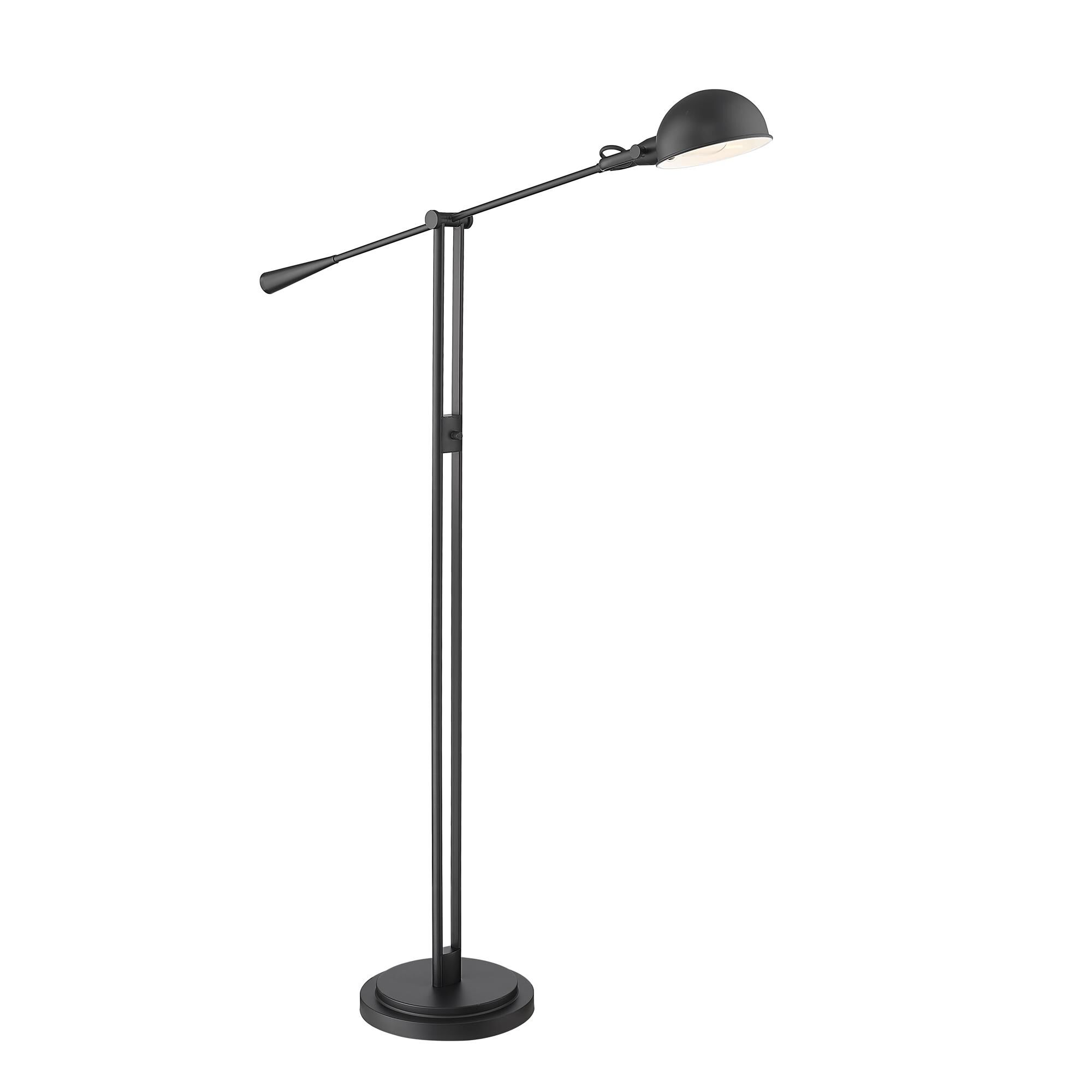 Shown in Matte Black finish and Matte Black glass and Matte Black shade