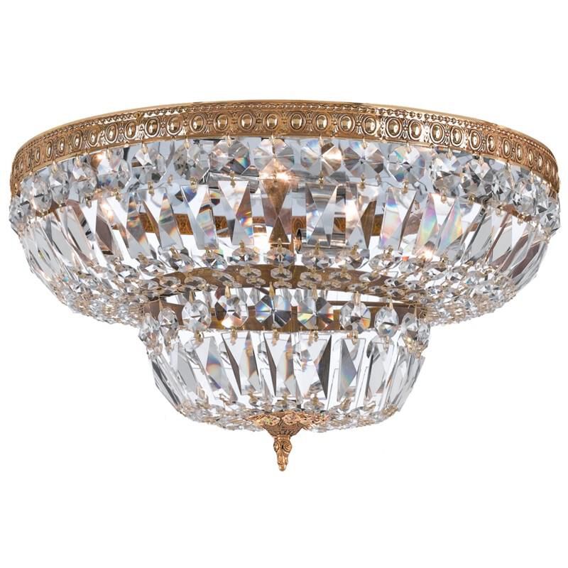 Ceiling Mount 24 Inch 6 Light Semi Flush Mount by Crystorama