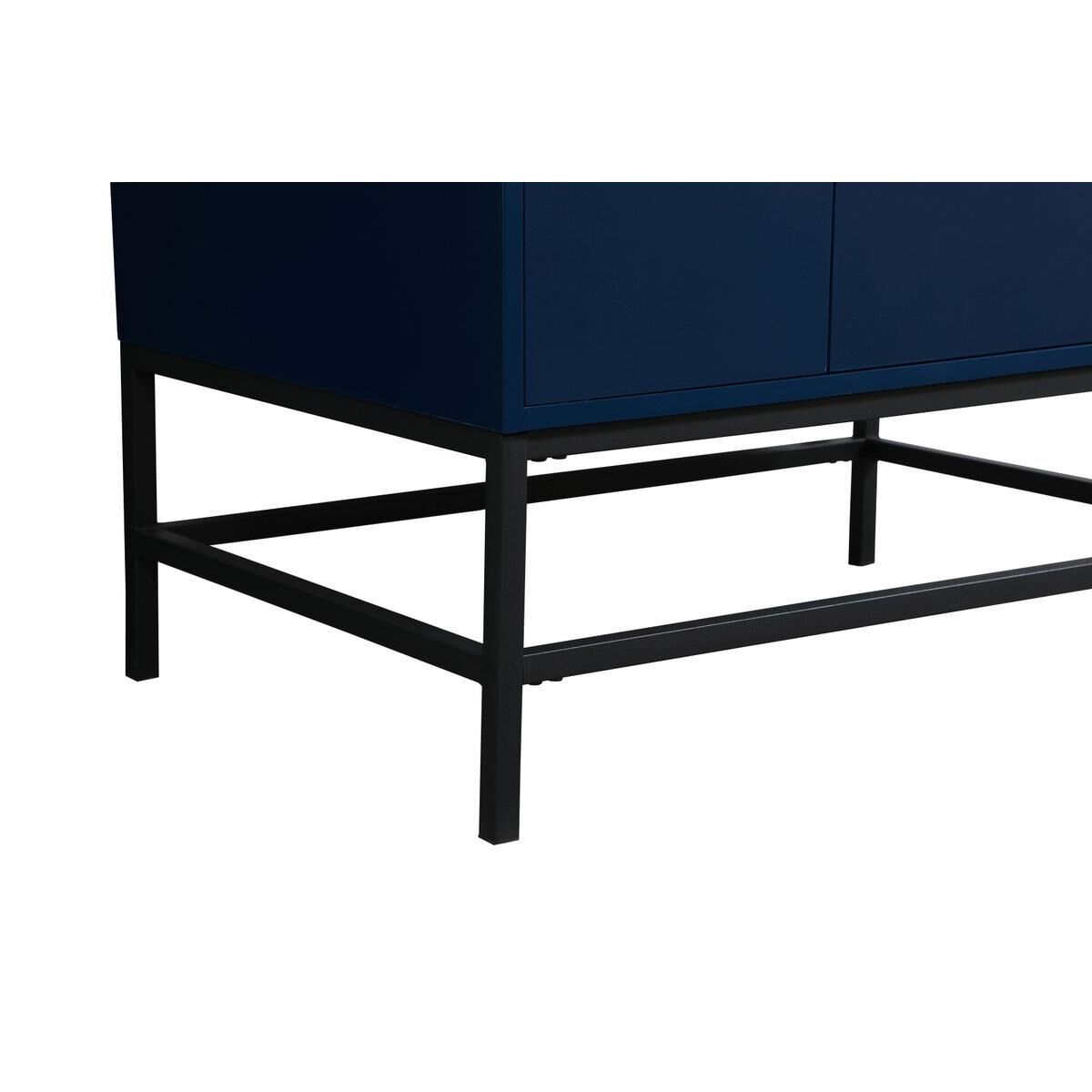 Shown in Blue finish and With Backsplash accent