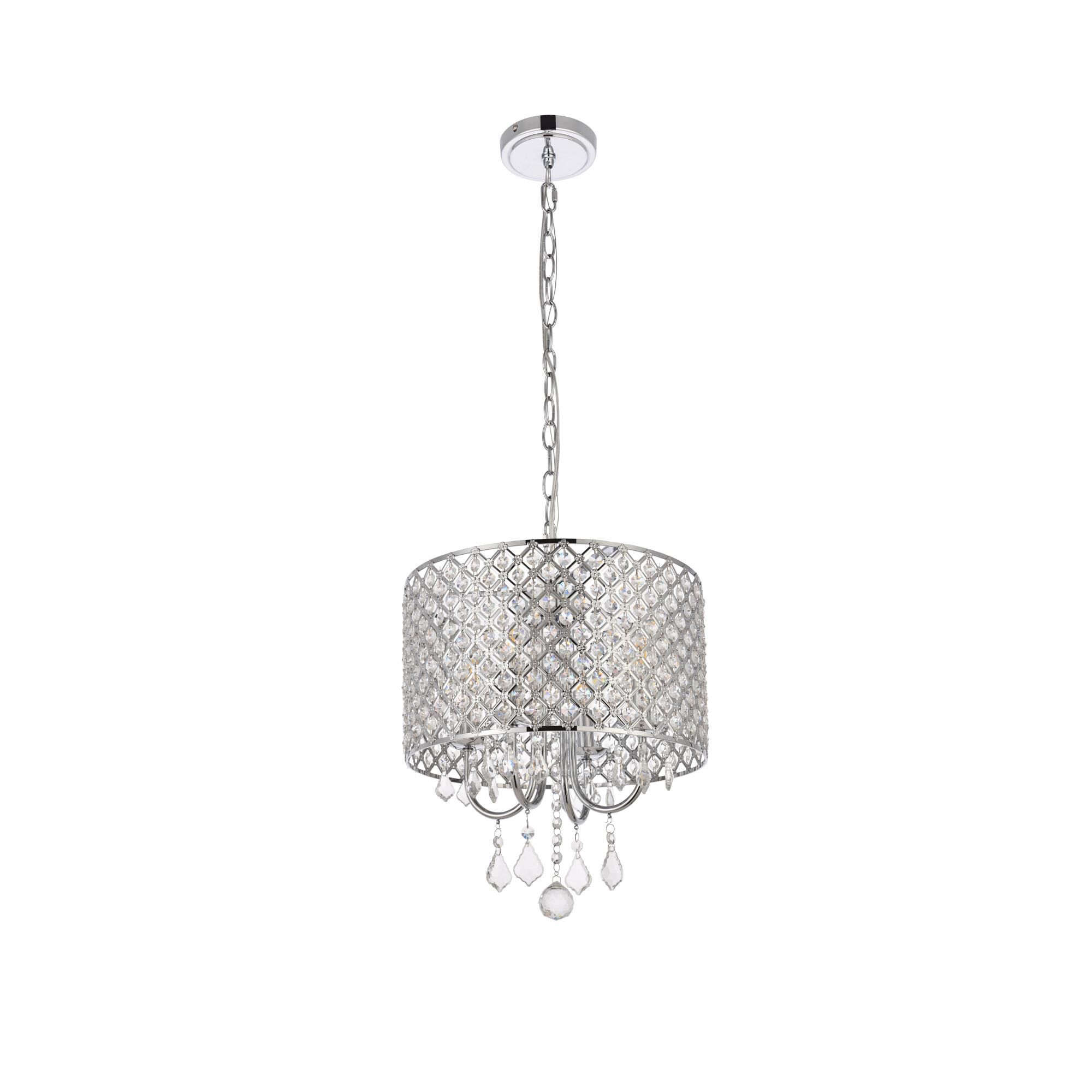 Elise 14 Inch 4 Light Mini Chandelier by Elegant Lighting