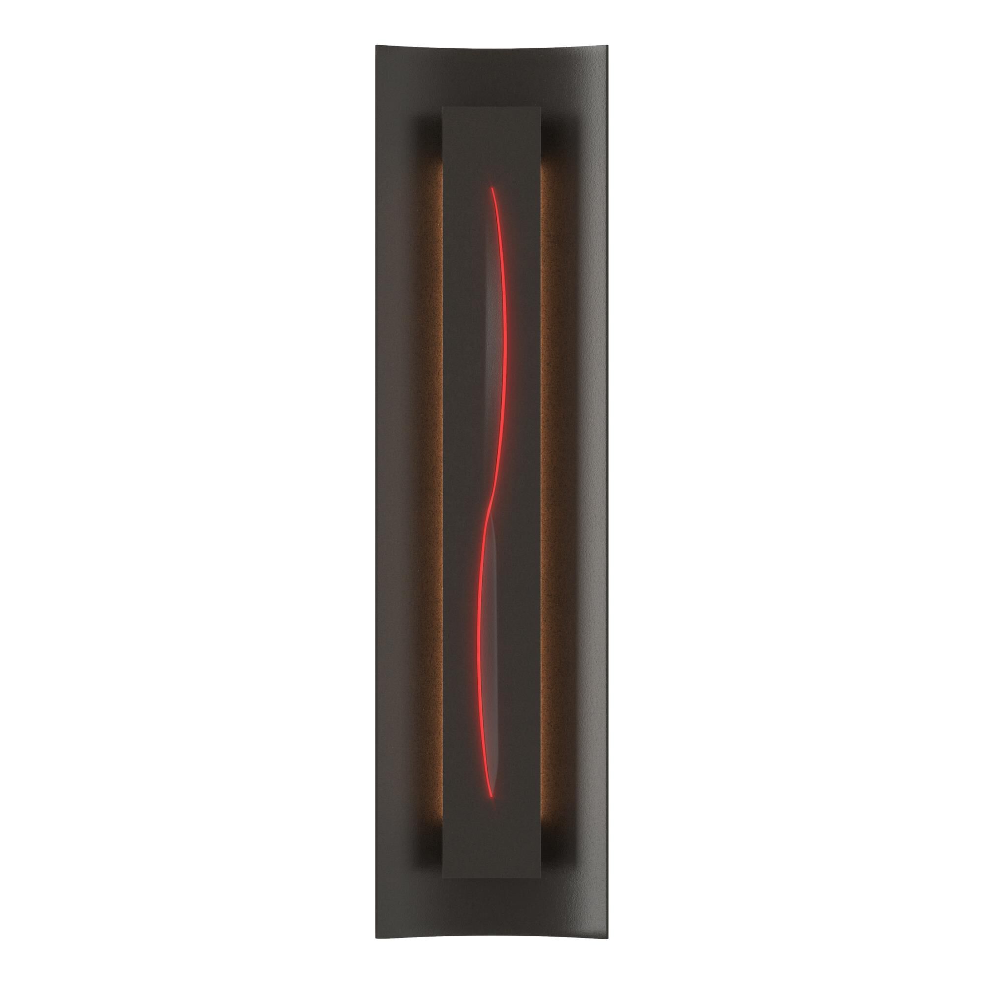 Shown in Oil Rubbed Bronze finish and Red glass