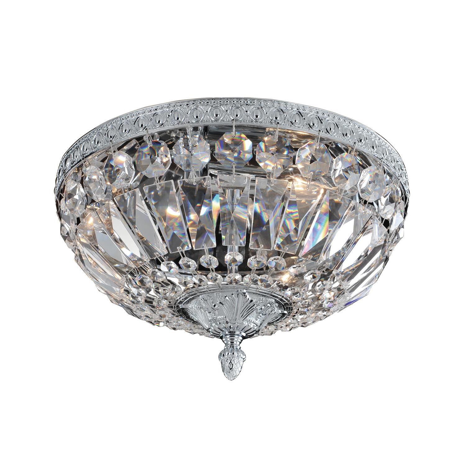 Shown in Chrome finish and Firenze Clear crystal