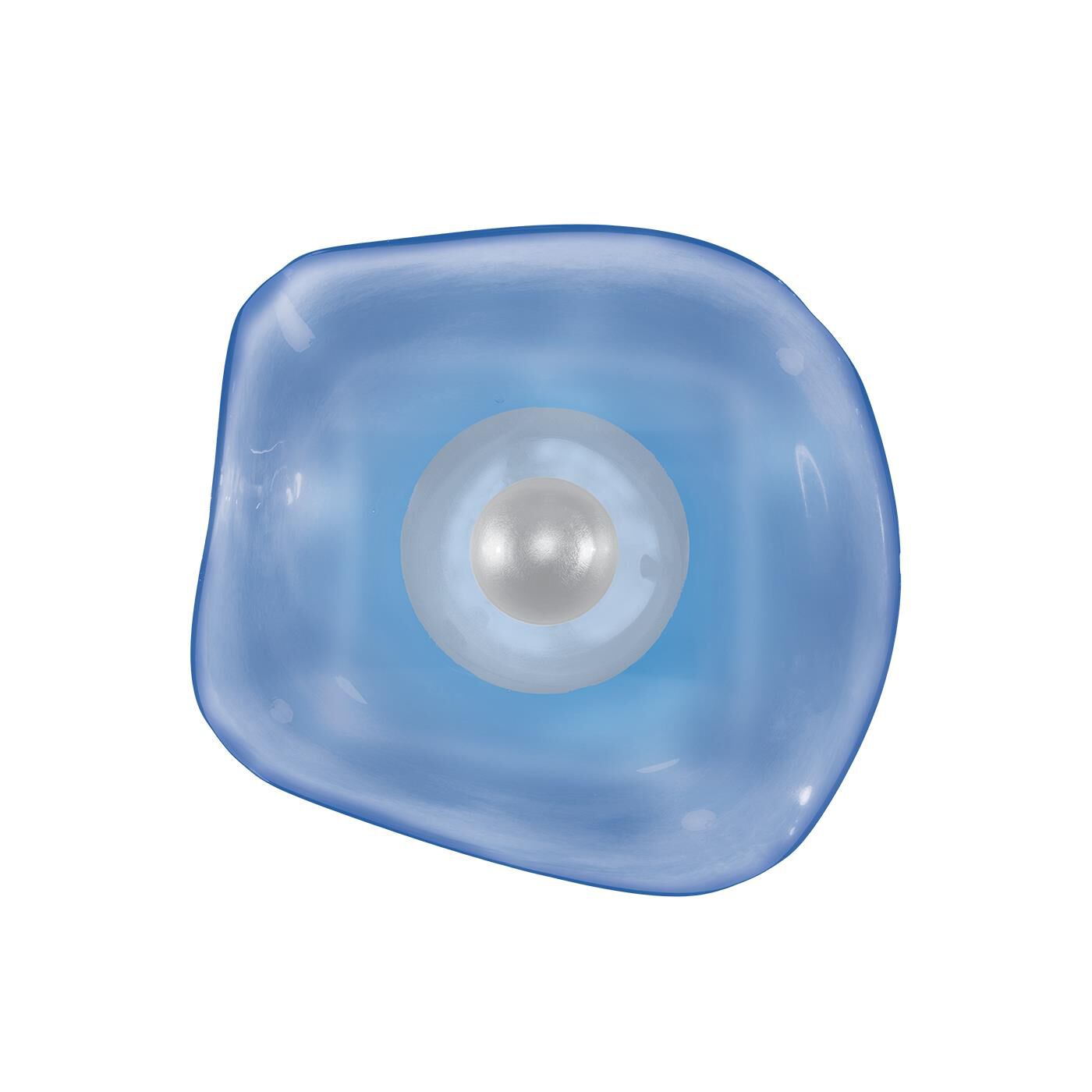 Shown in Silver finish and False crystal and True glass