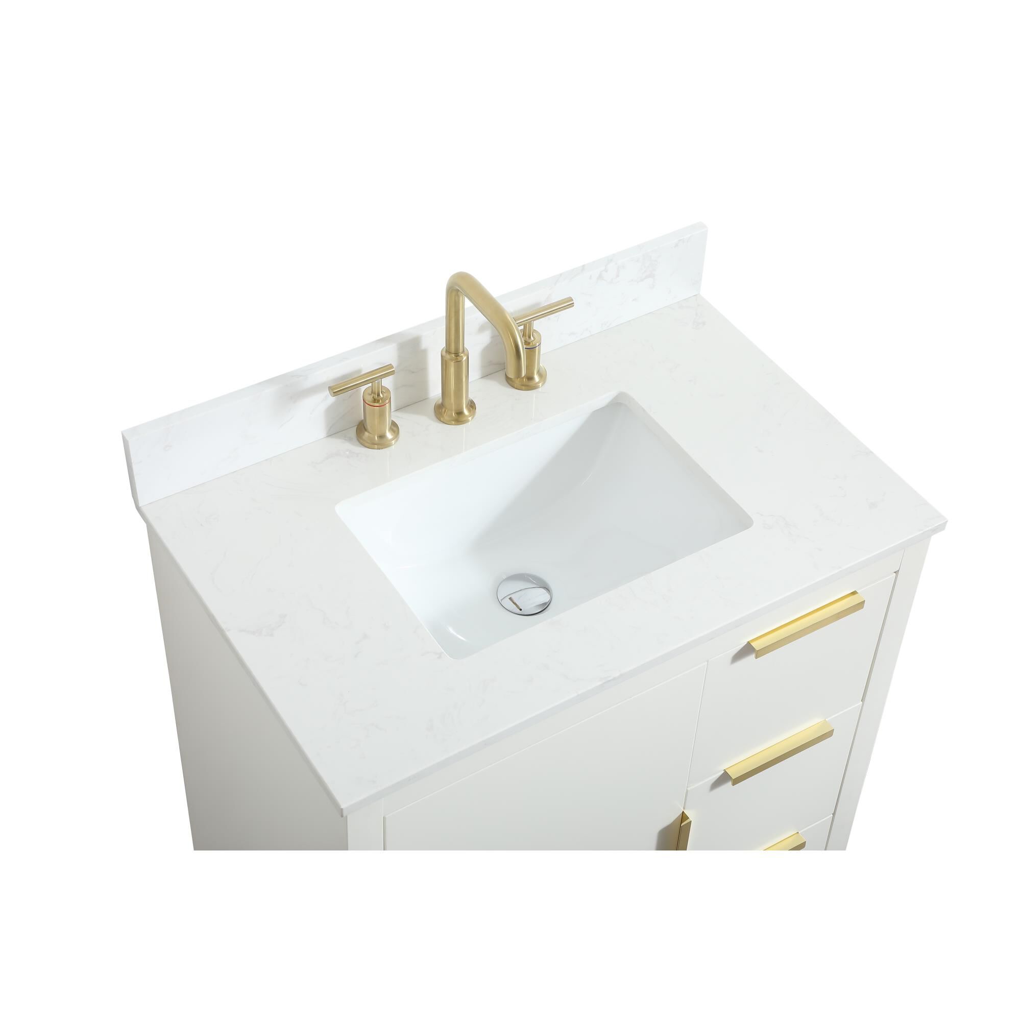 Shown in White finish