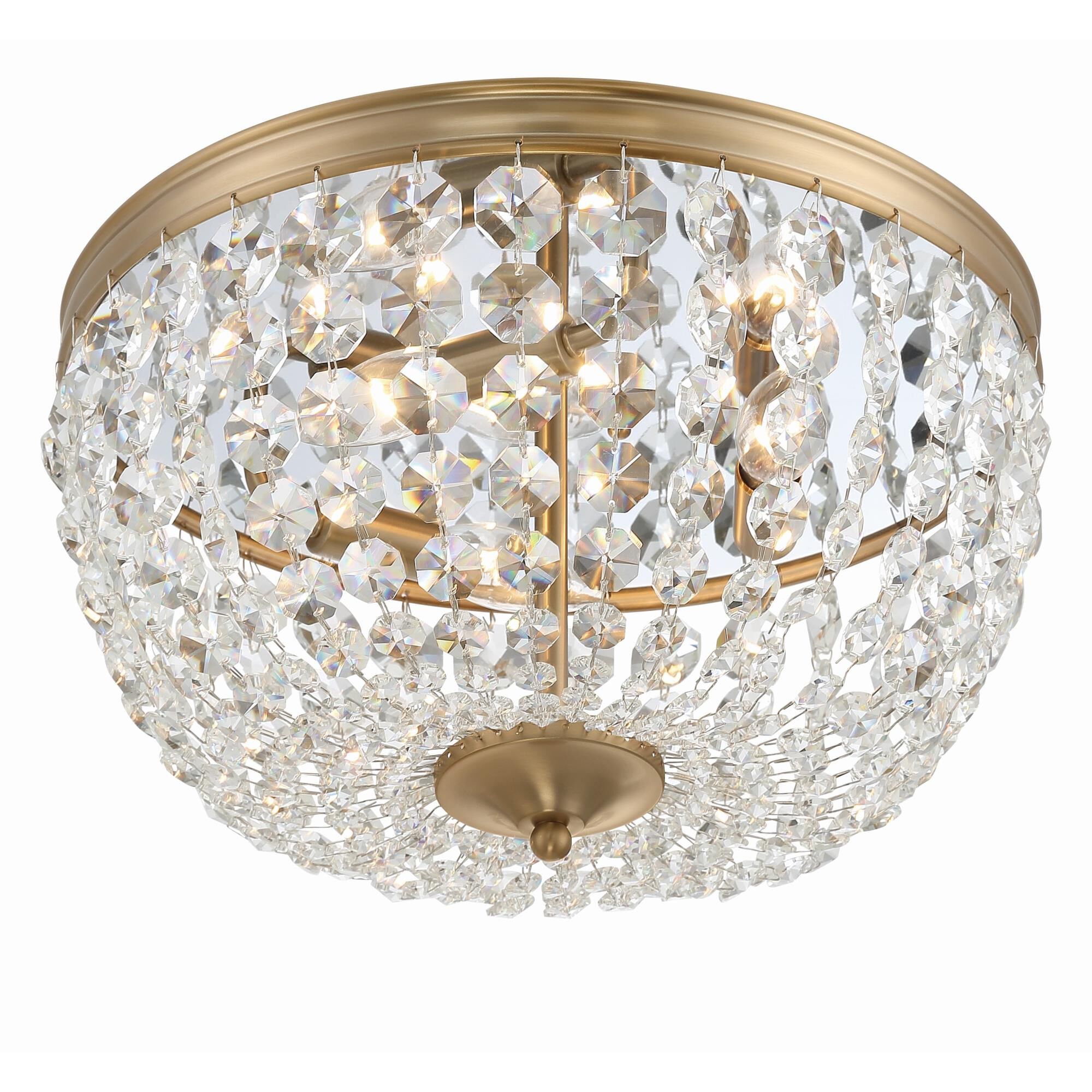Nola 14 Inch 3 Light Flush Mount by Crystorama
