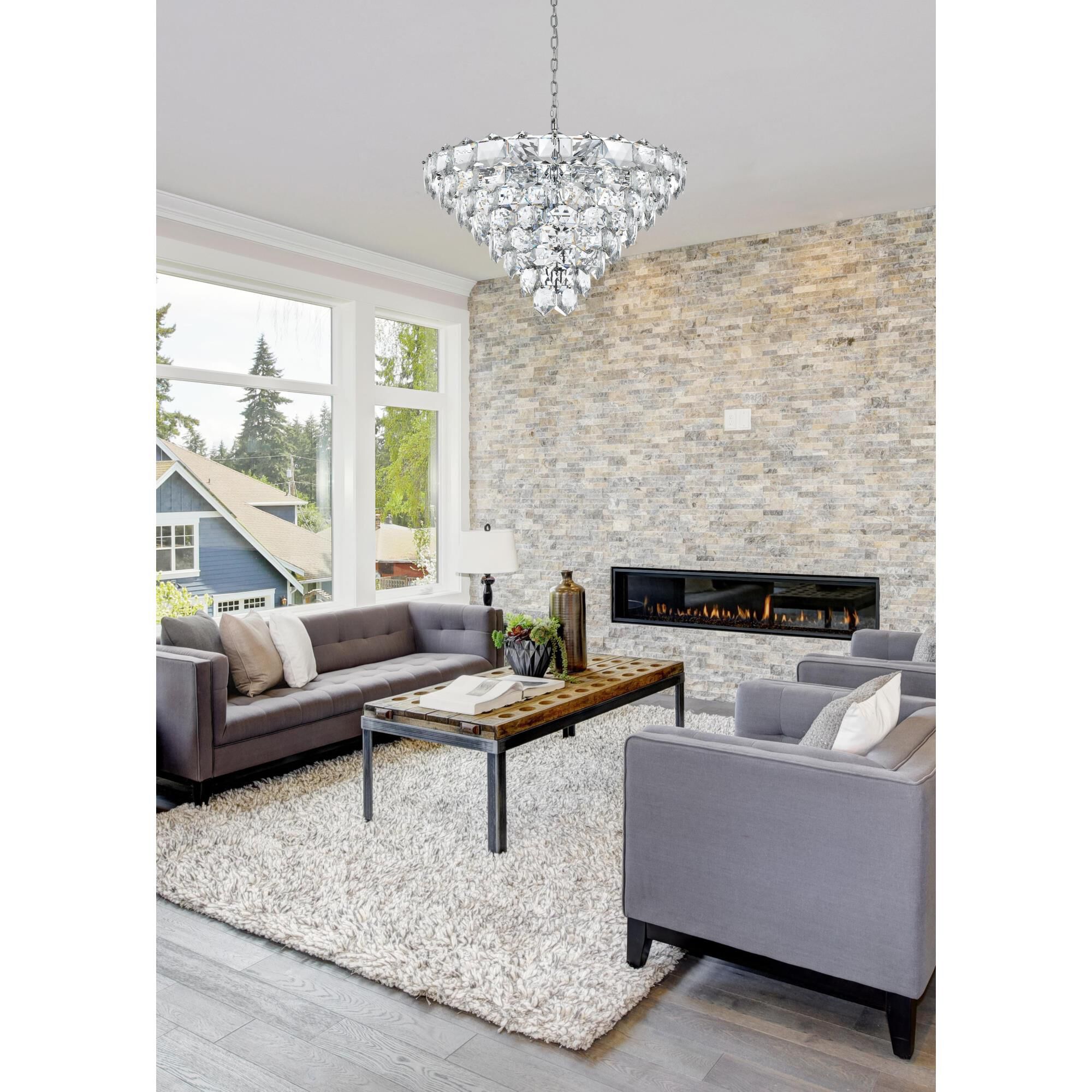 Adaline 32 Inch Chandelier by Elegant Lighting