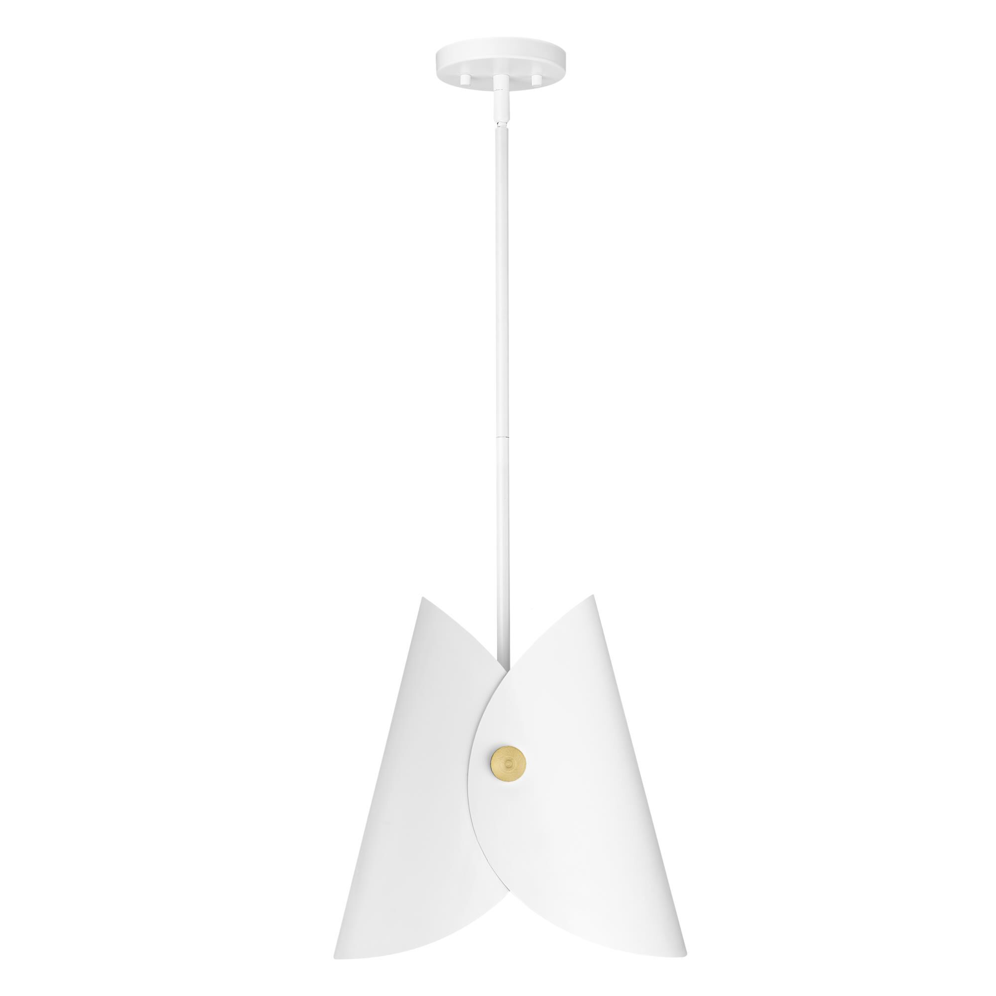 Shown in Matte White finish and Matte White Outer And Gold Inner glass and Matte White Outer And Gold Inner shade