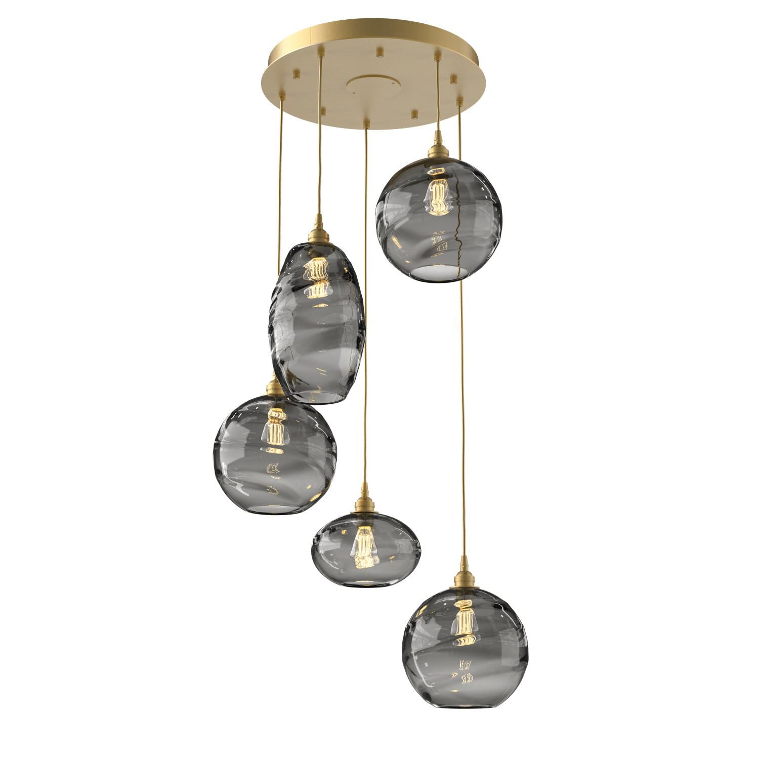 Misto 23 Inch 5 Light Multi Light Pendant by Hammerton Studio