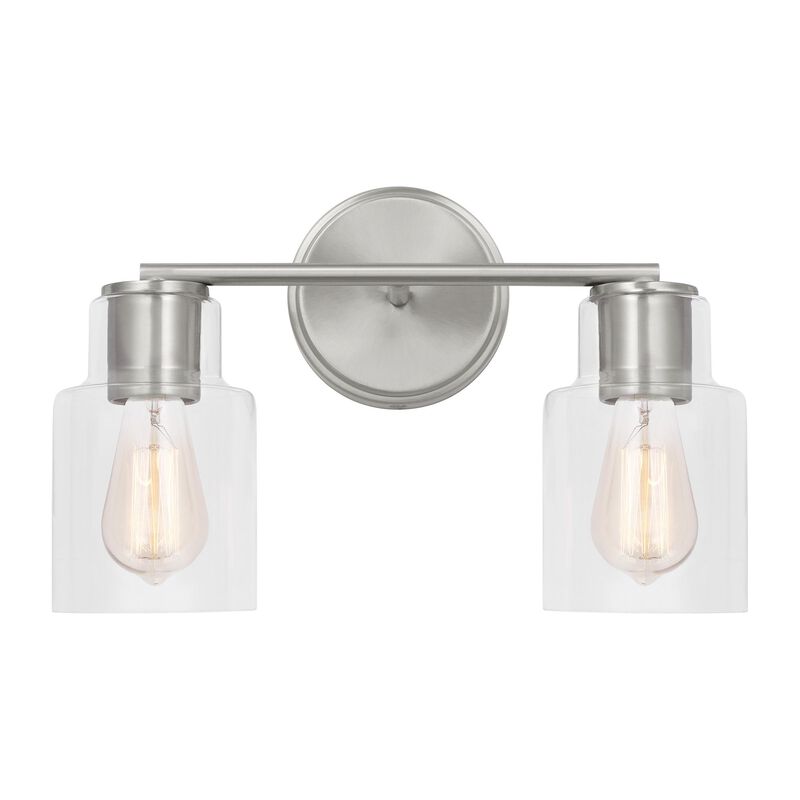 Drew & Jonathan Sayward 14 Inch 2 Light Bath Vanity Light by Visual Comfort Studio Collection