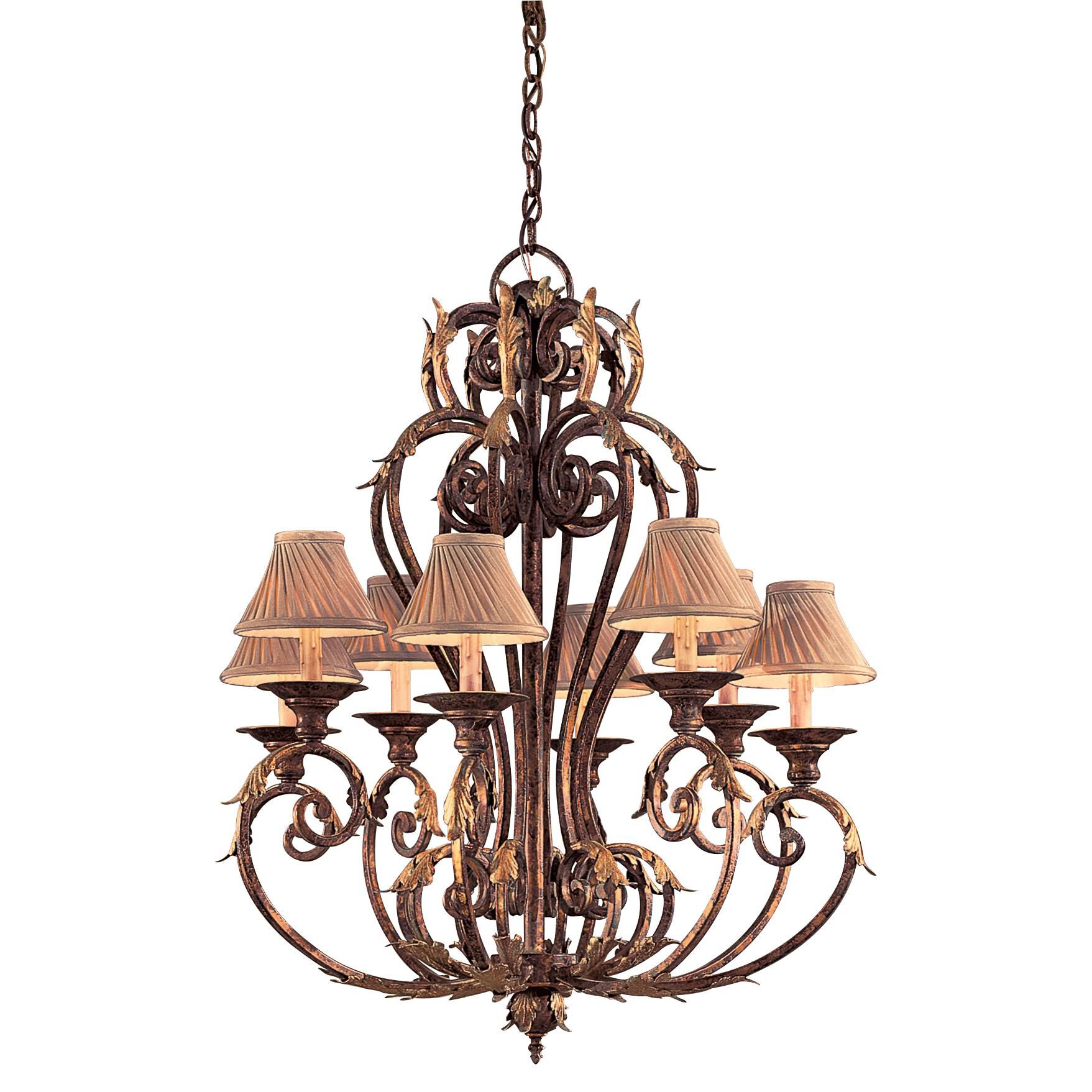 Zaragoza 34 Inch 8 Light Chandelier by Metropolitan Lighting