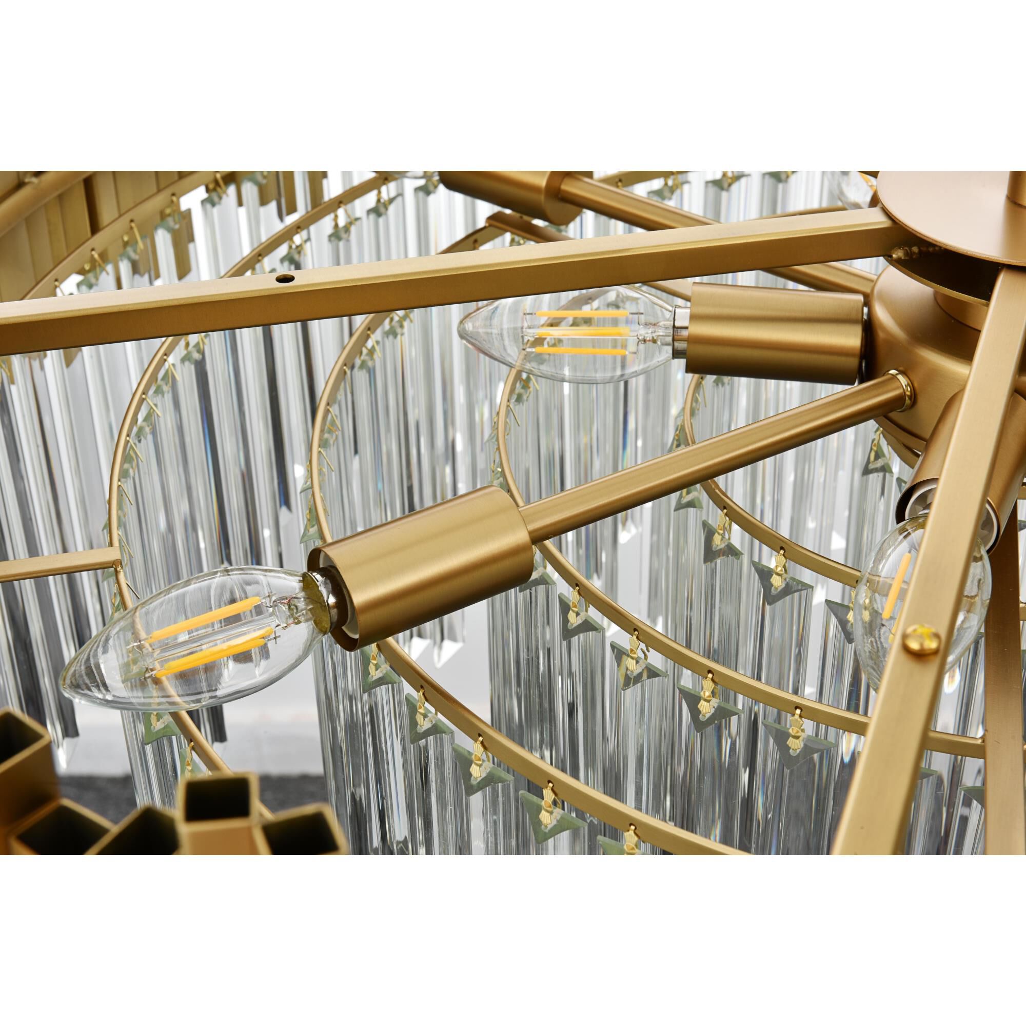 Willow 32 Inch Chandelier by Elegant Lighting