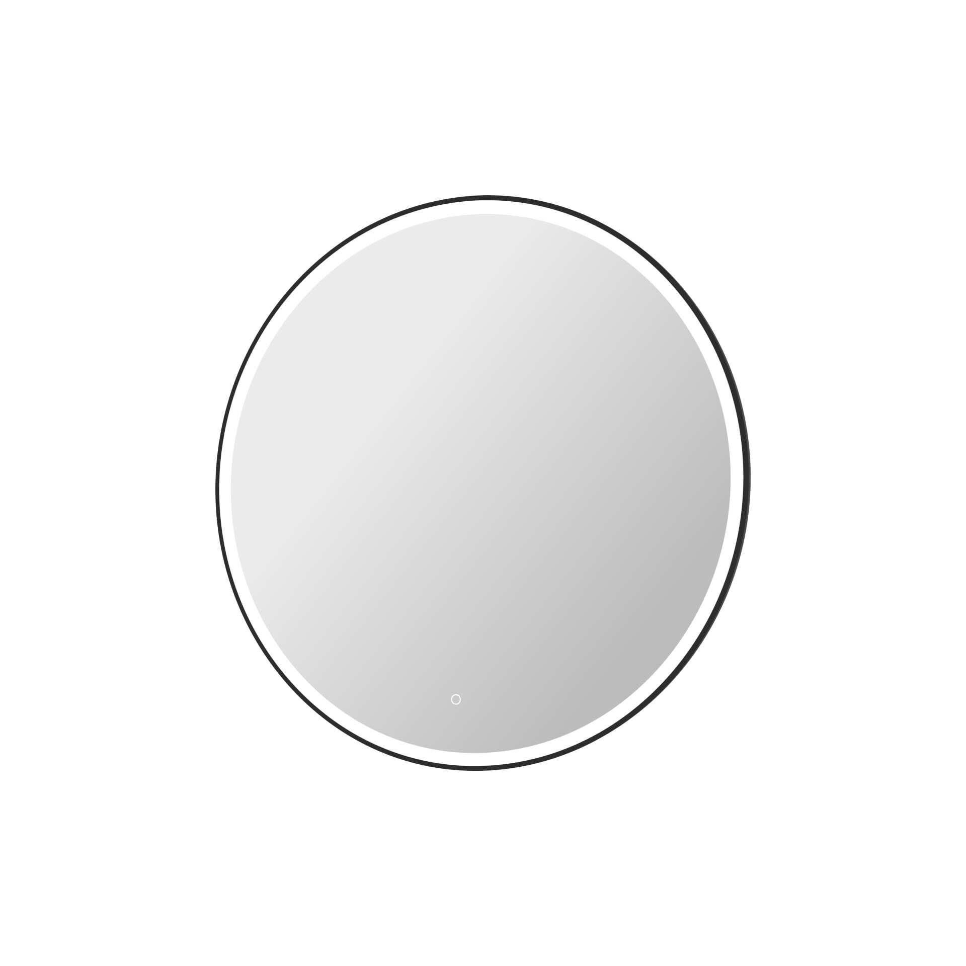 Harmoni 45 Inch Round LED Lighted Mirror by Elegant Decor