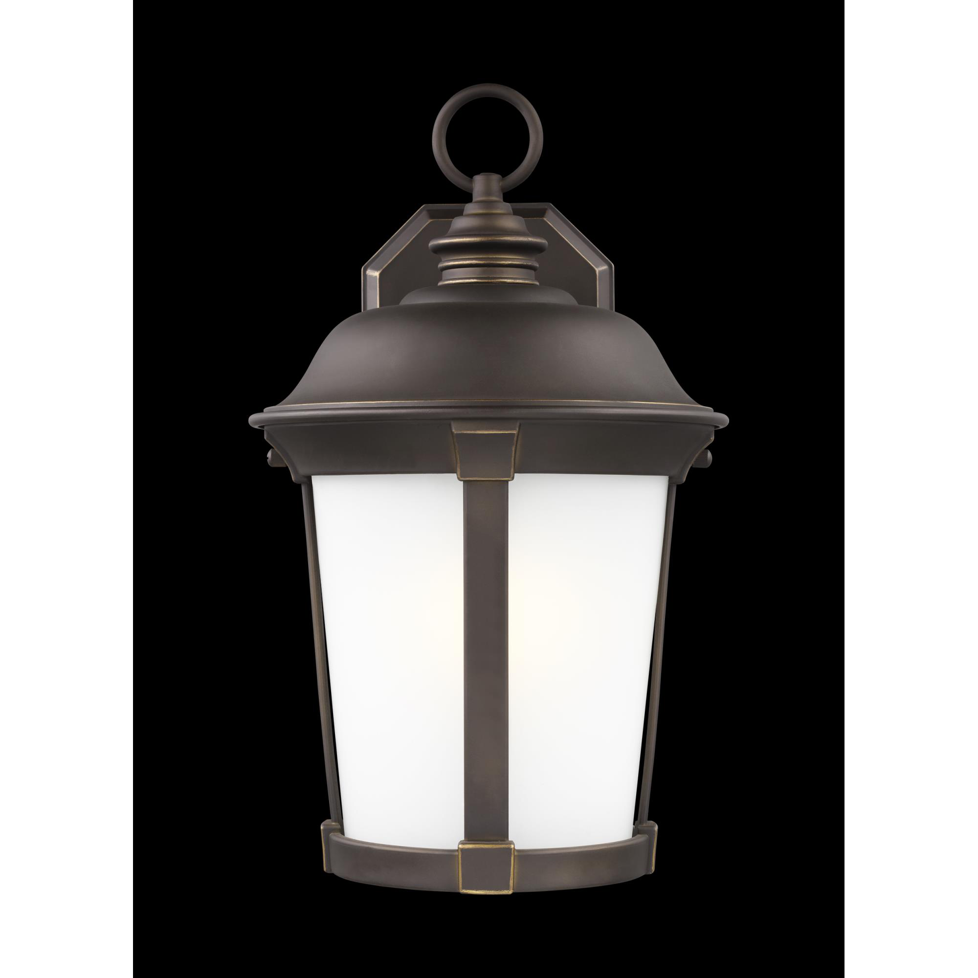 Shown in Antique Bronze finish and Satin Etched  Shade glass and Satin Etched Glass shade