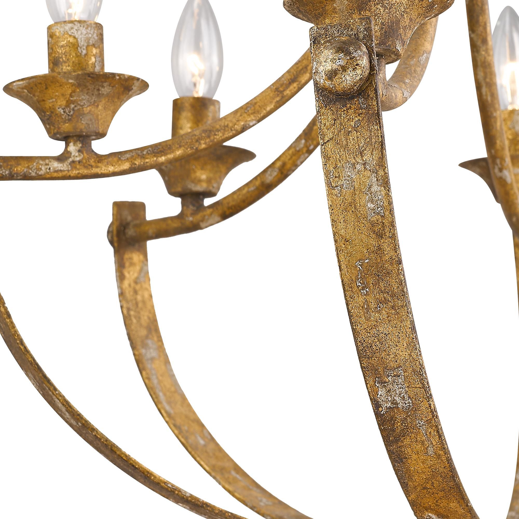 Victoria 24 Inch Chandelier by Golden Lighting