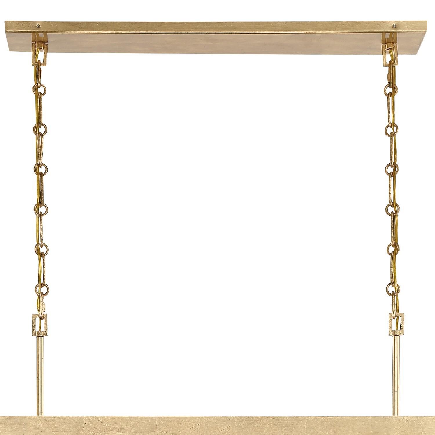 Shown in Antique Gold finish and Hand Cut crystal