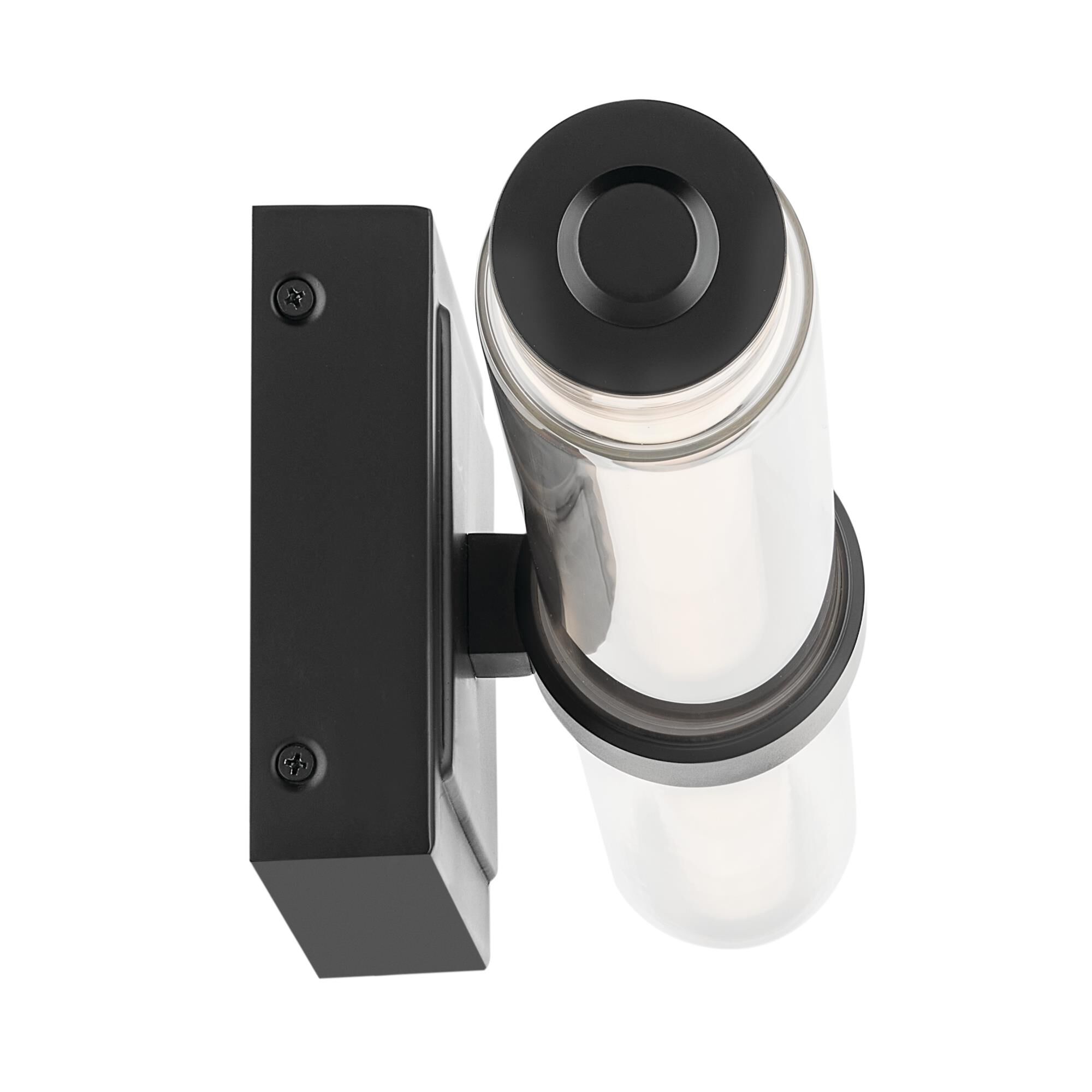 Shown in Black finish and Clear glass