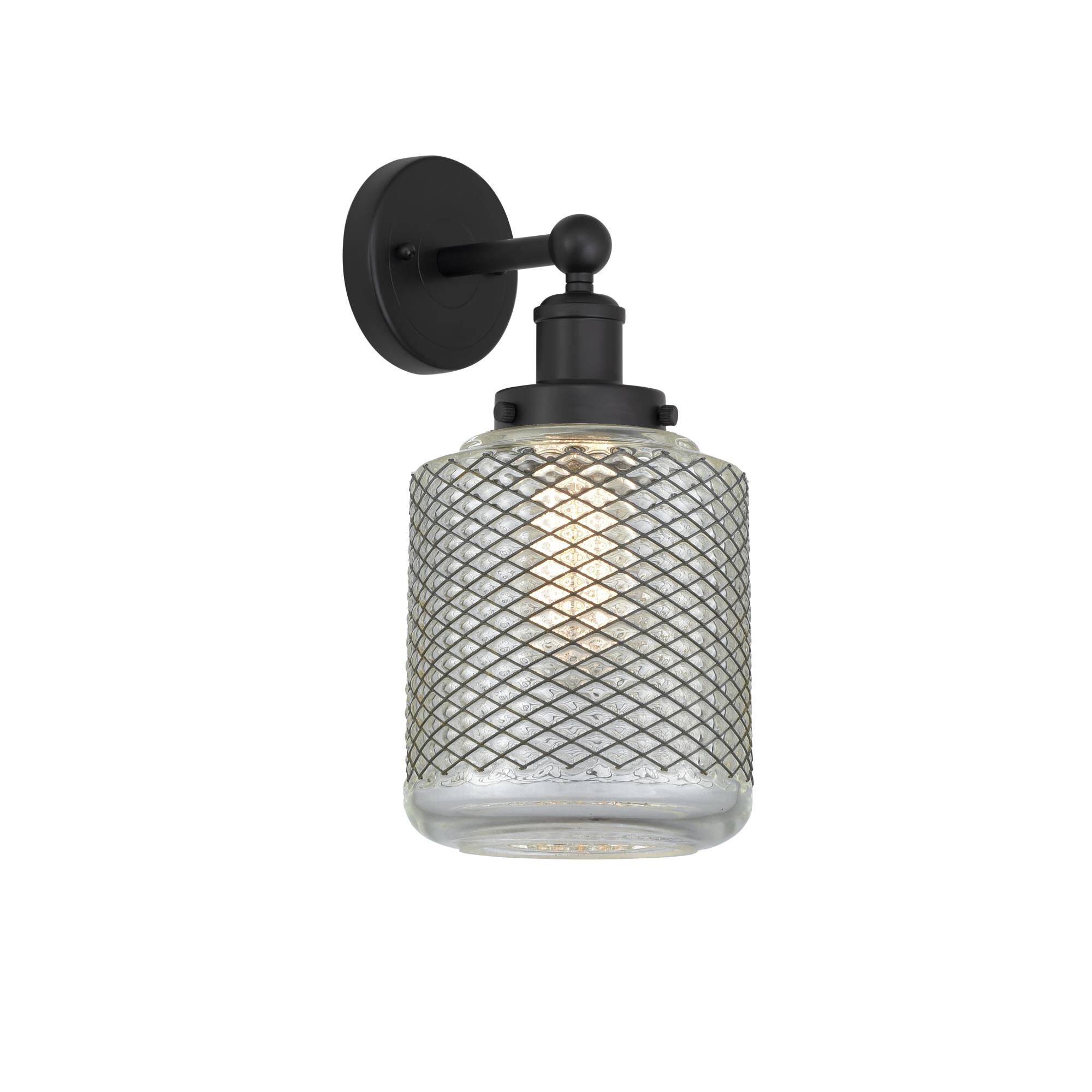 Shown in Matte Black, Clear Crackle finish and Clear Crackle glass and Clear Crackle Glass shade