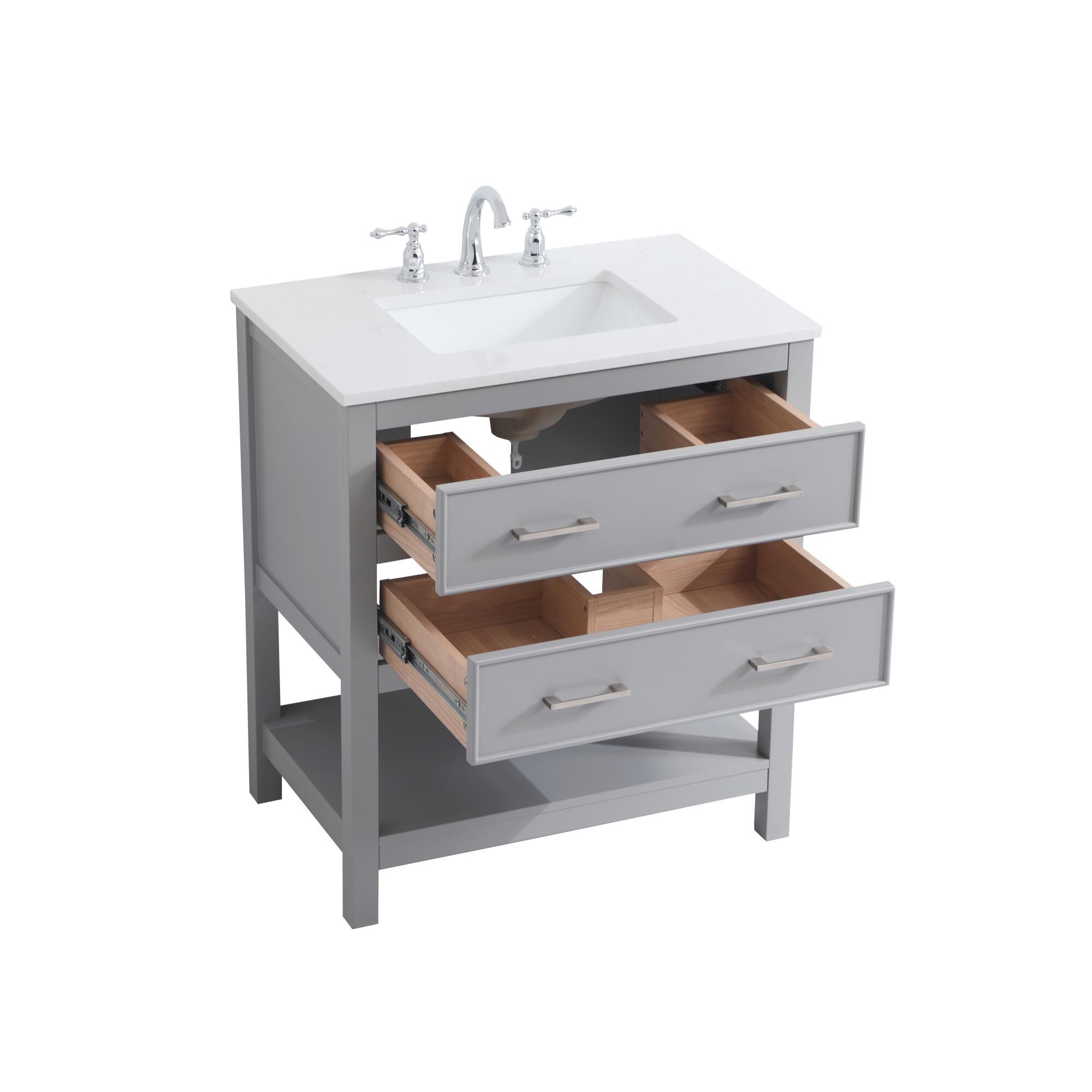 Shown in Grey finish