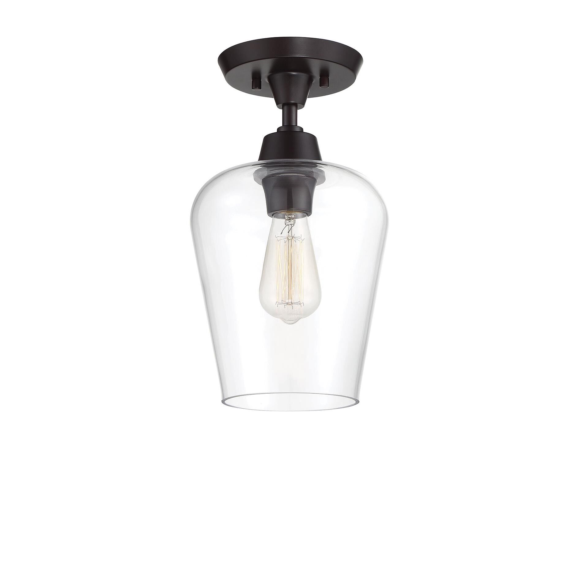 Octave 8 Inch 1 Light Semi Flush Mount by Savoy House