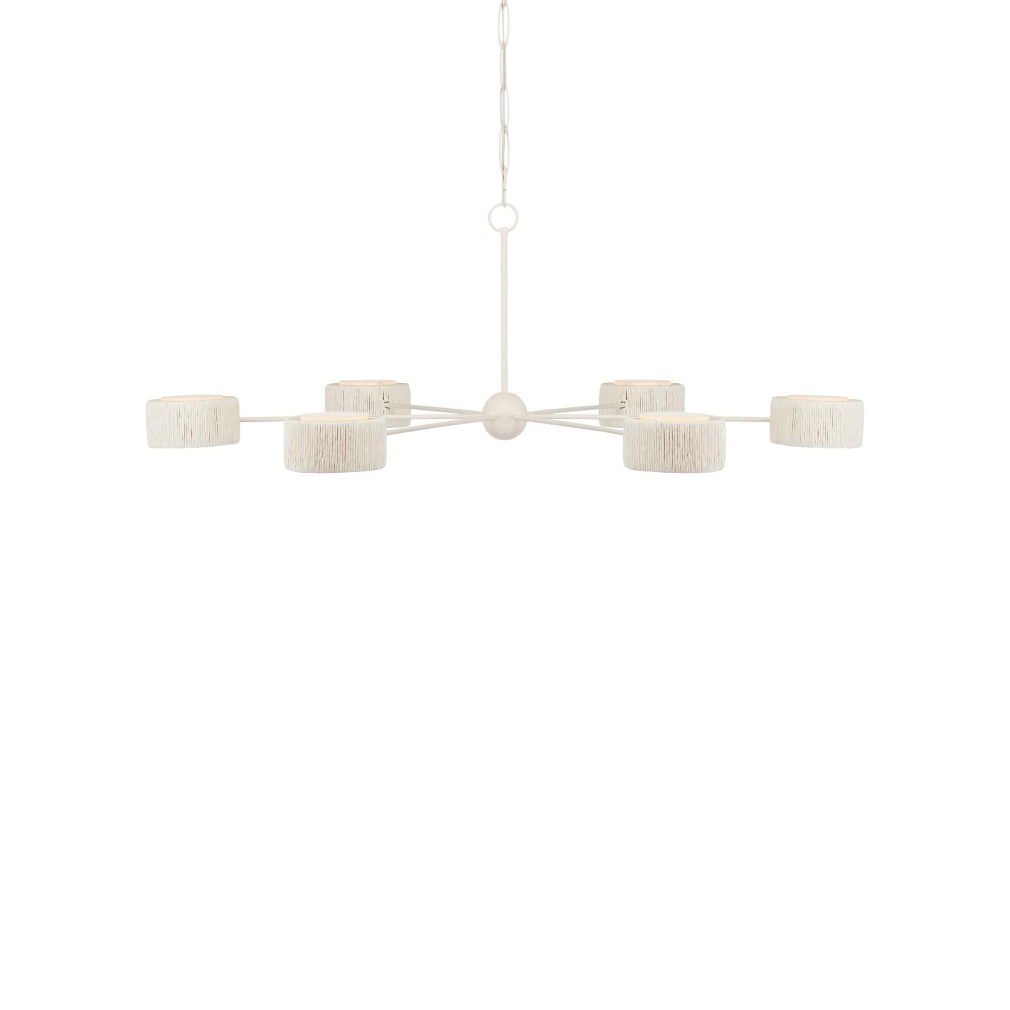 Monreale 54 Inch 6 Light LED Chandelier by Currey and Company