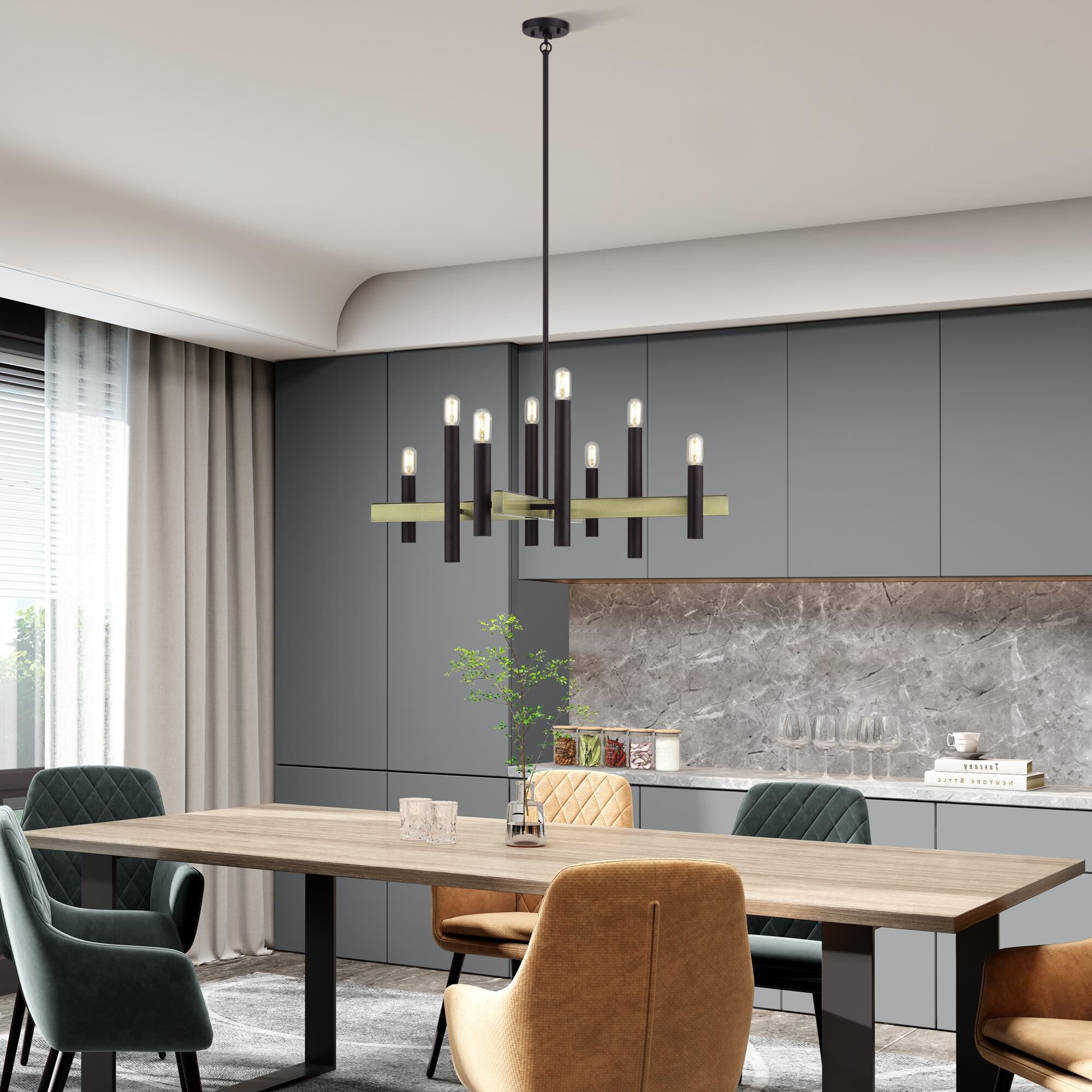 Helsinki 38 Inch Chandelier by Livex Lighting