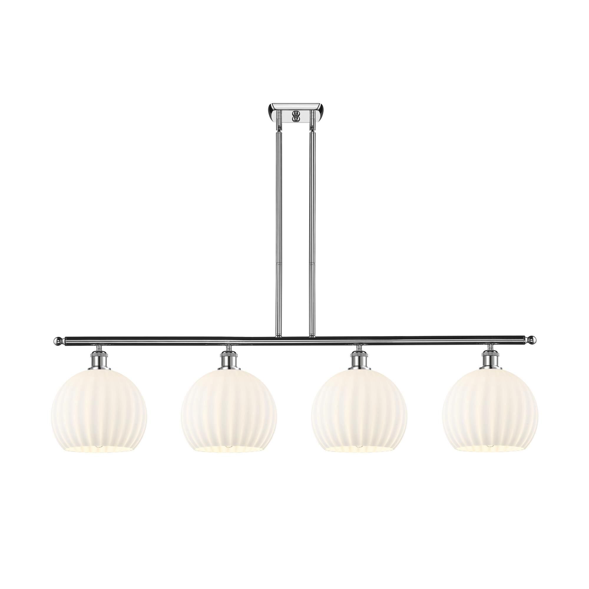 Bruno Marashlian White Venetian 48 Inch Linear Suspension Light by Innovations Lighting