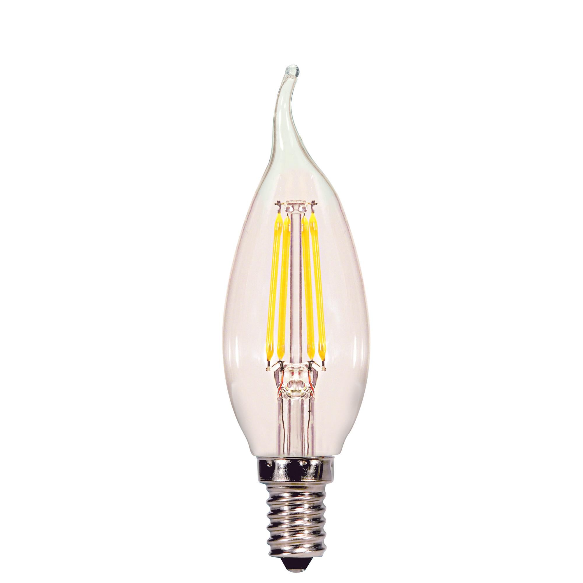 Dimmable 4 Watt 4000K CA11 LED Light Bulb by Satco