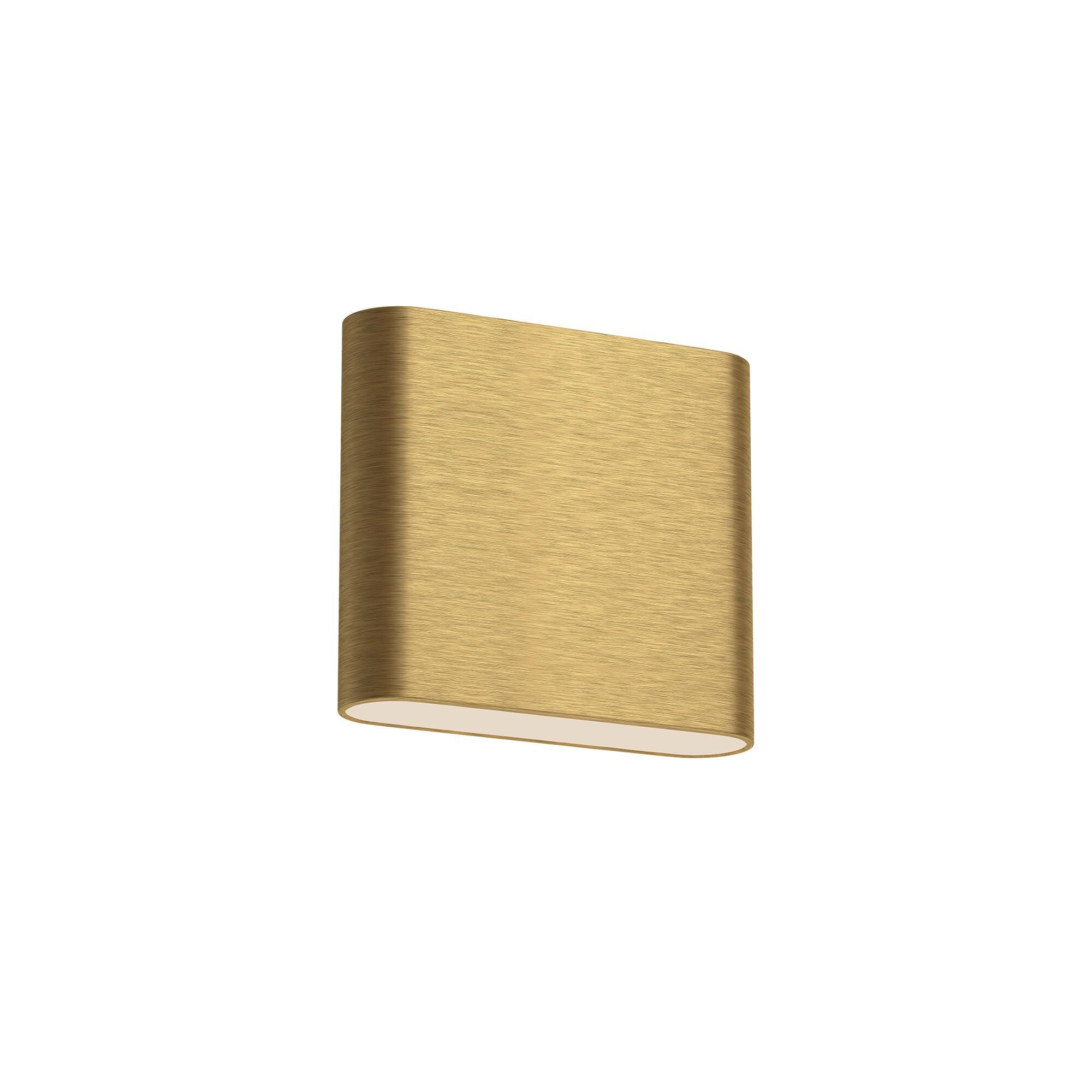 Shown in Brushed Gold finish and Frosted glass