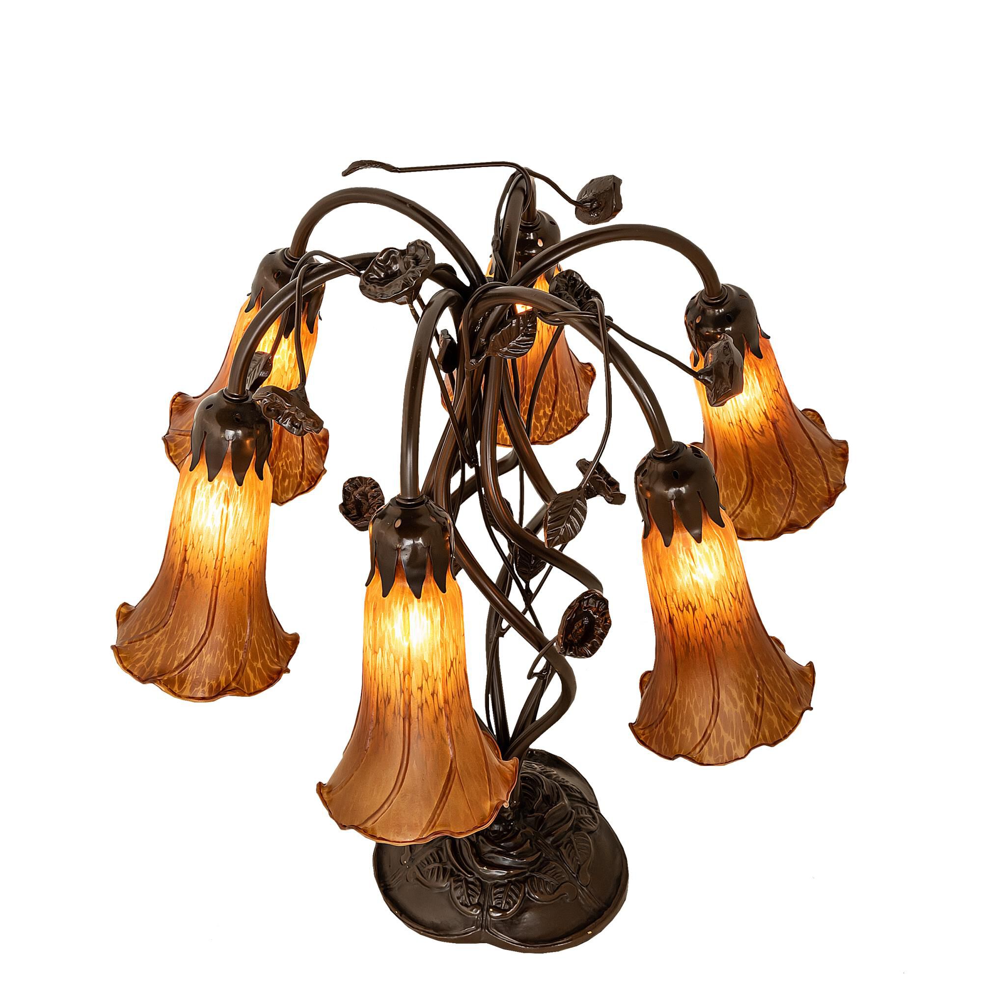 Amber 19 Inch Table Lamp by Meyda Lighting