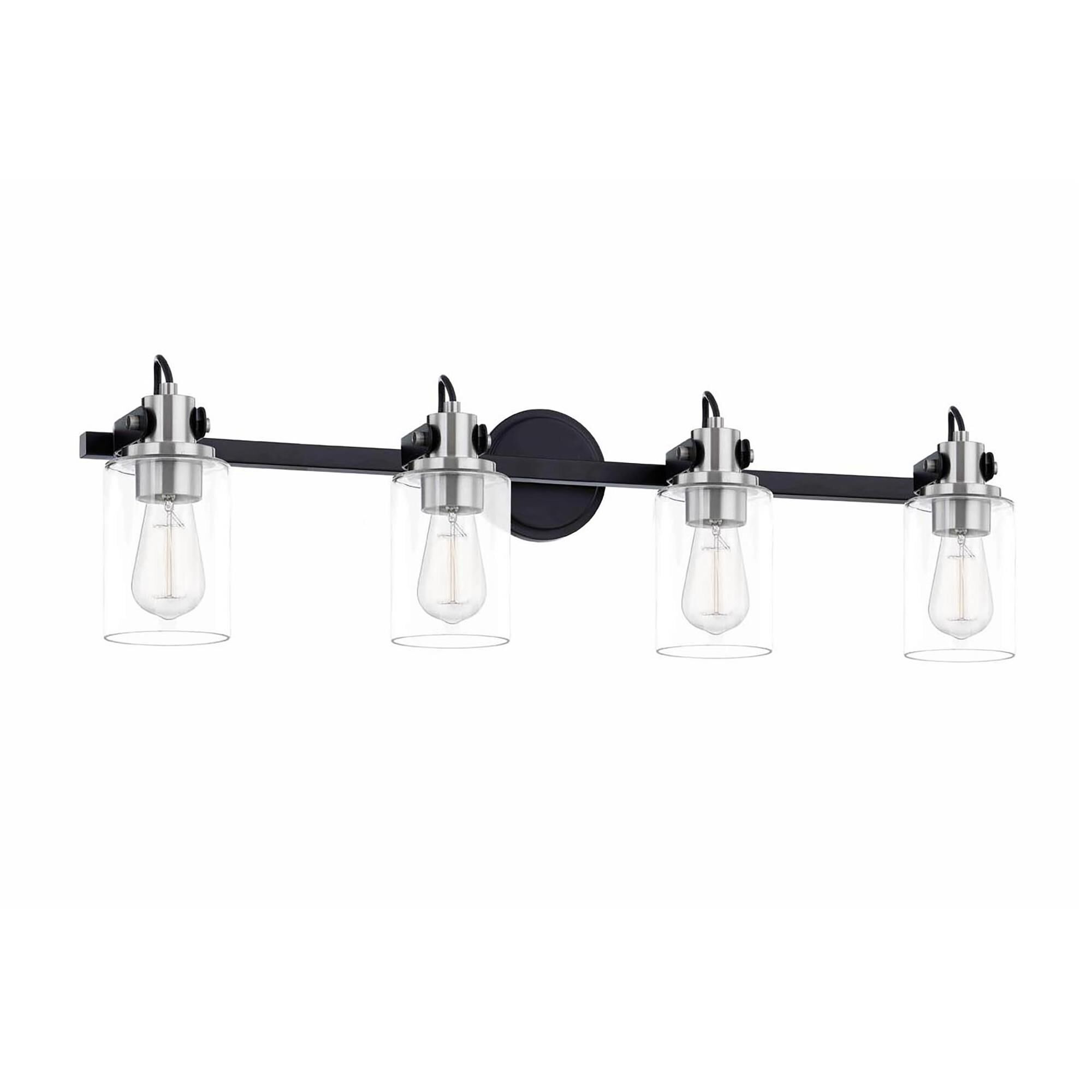 Fusion Brooklyn 33 Inch 4 Light Bath Vanity Light by Justice Design Group