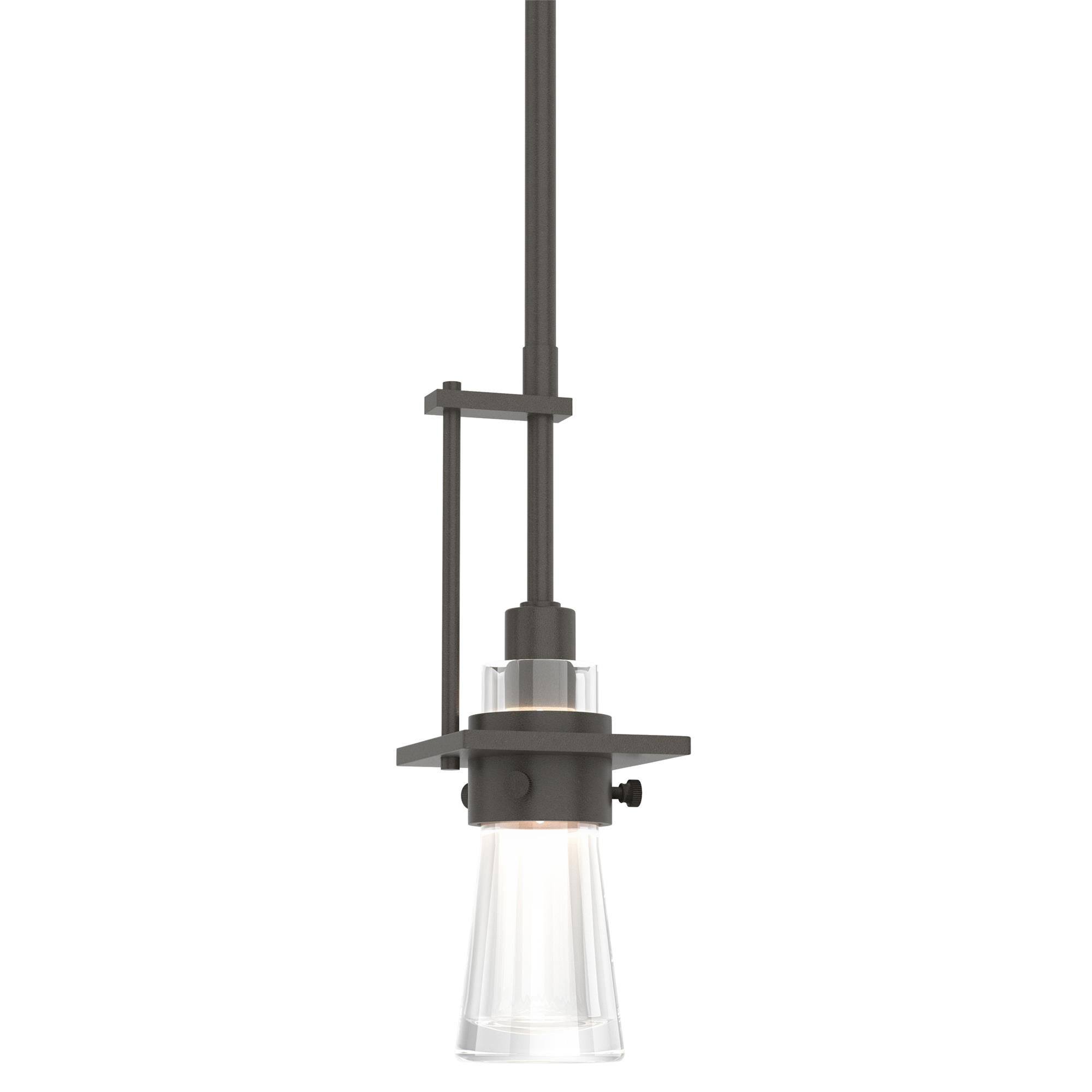 Shown in Dark Smoke finish and Clear glass