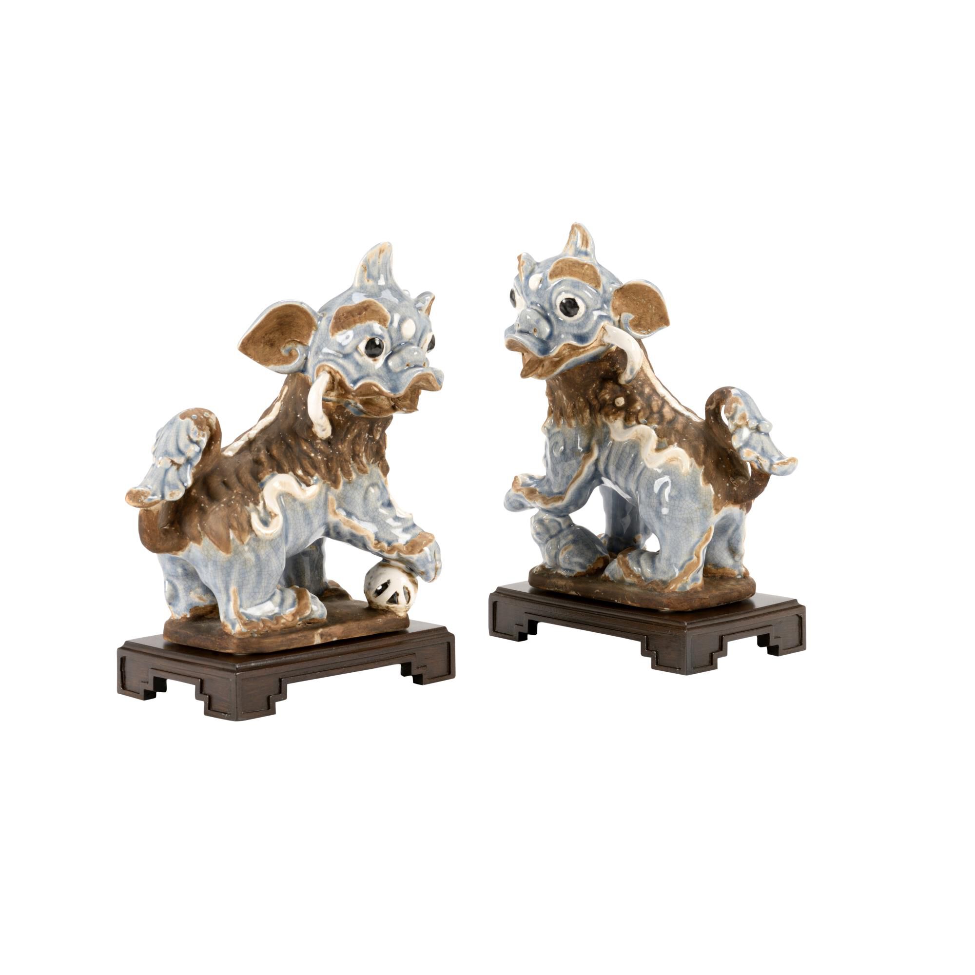 Chinese Dogs - Blue (Pr) Figurine by Chelsea House