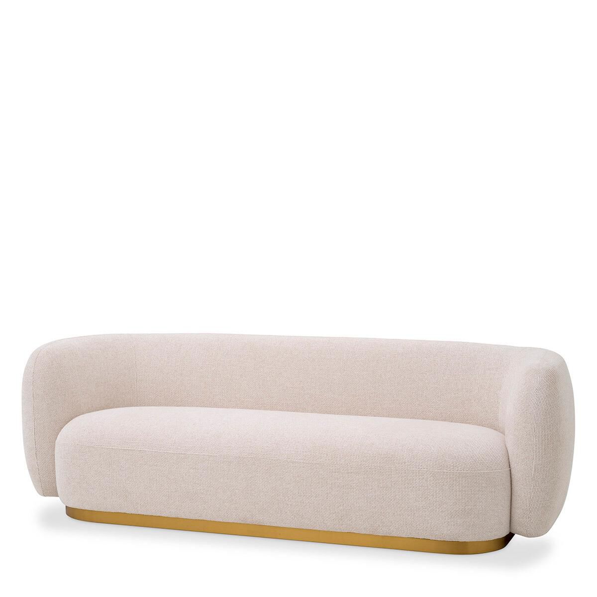 Shown in Lyssa Off-White, Brushed Brass finish