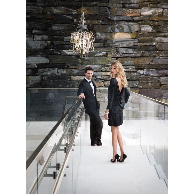 Ensemble 32 Inch 13 Light Multi Light Pendant by Fredrick Ramond