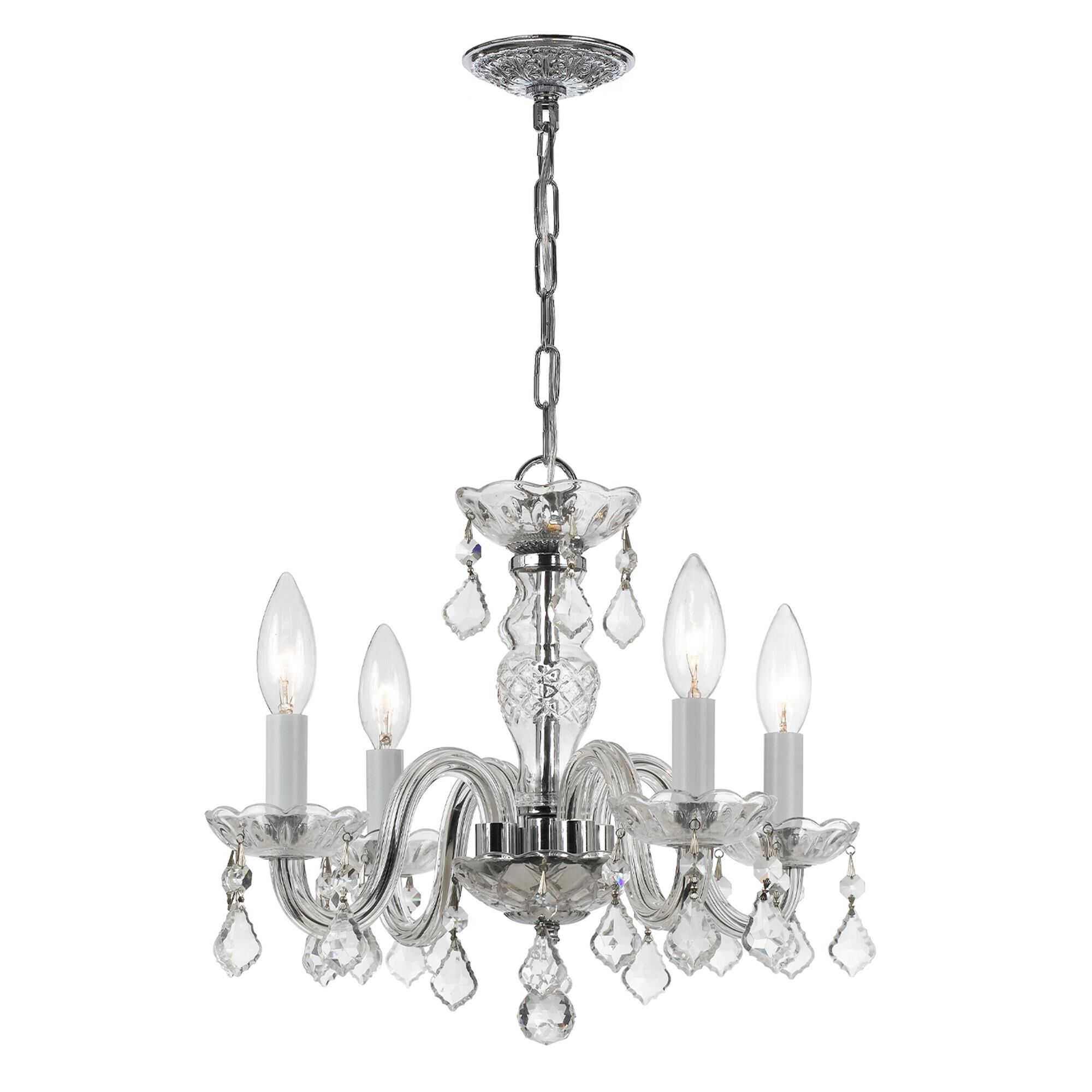 Traditional Crystal 15 Inch Chandelier,
