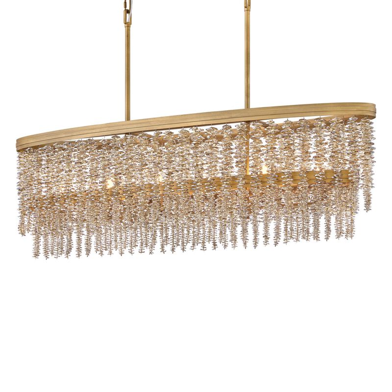 Rubina Medium Linear Chandelier by Fredrick Ramond