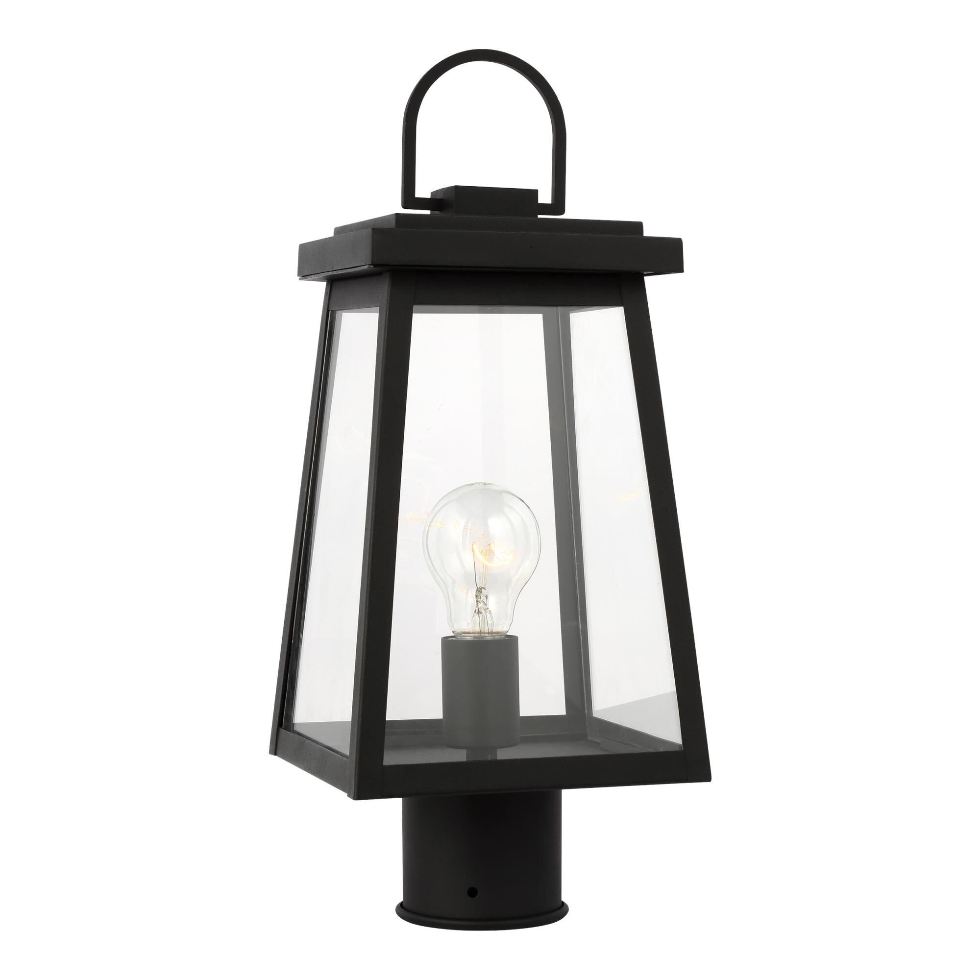 Shown in Black finish and Clear glass and Clear Glass And Etched Opal Glass s shade
