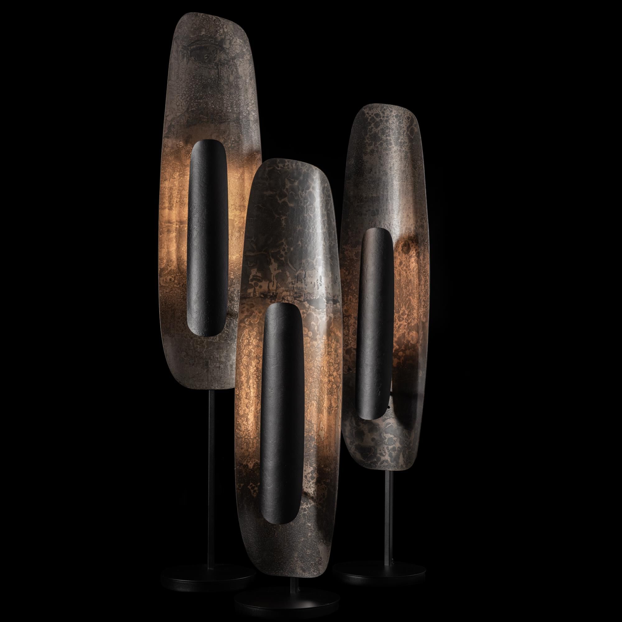 Shown in Black finish and Clear Steel accent