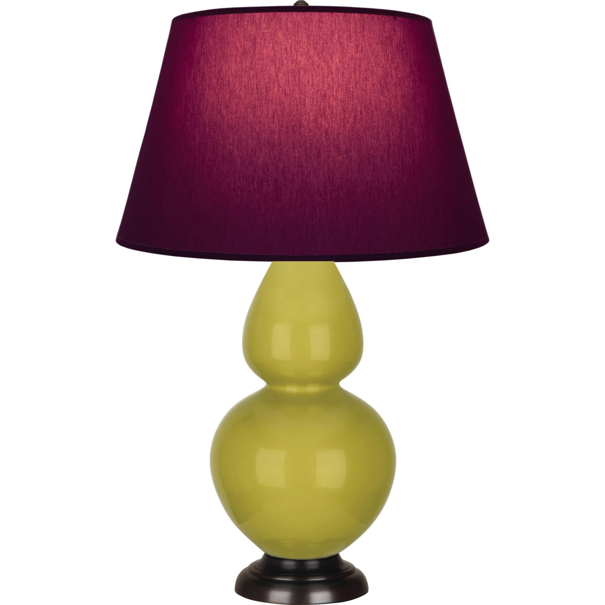 Shown in Citron finish and Plum and Lavender shade and Deep Patina Bronze accent