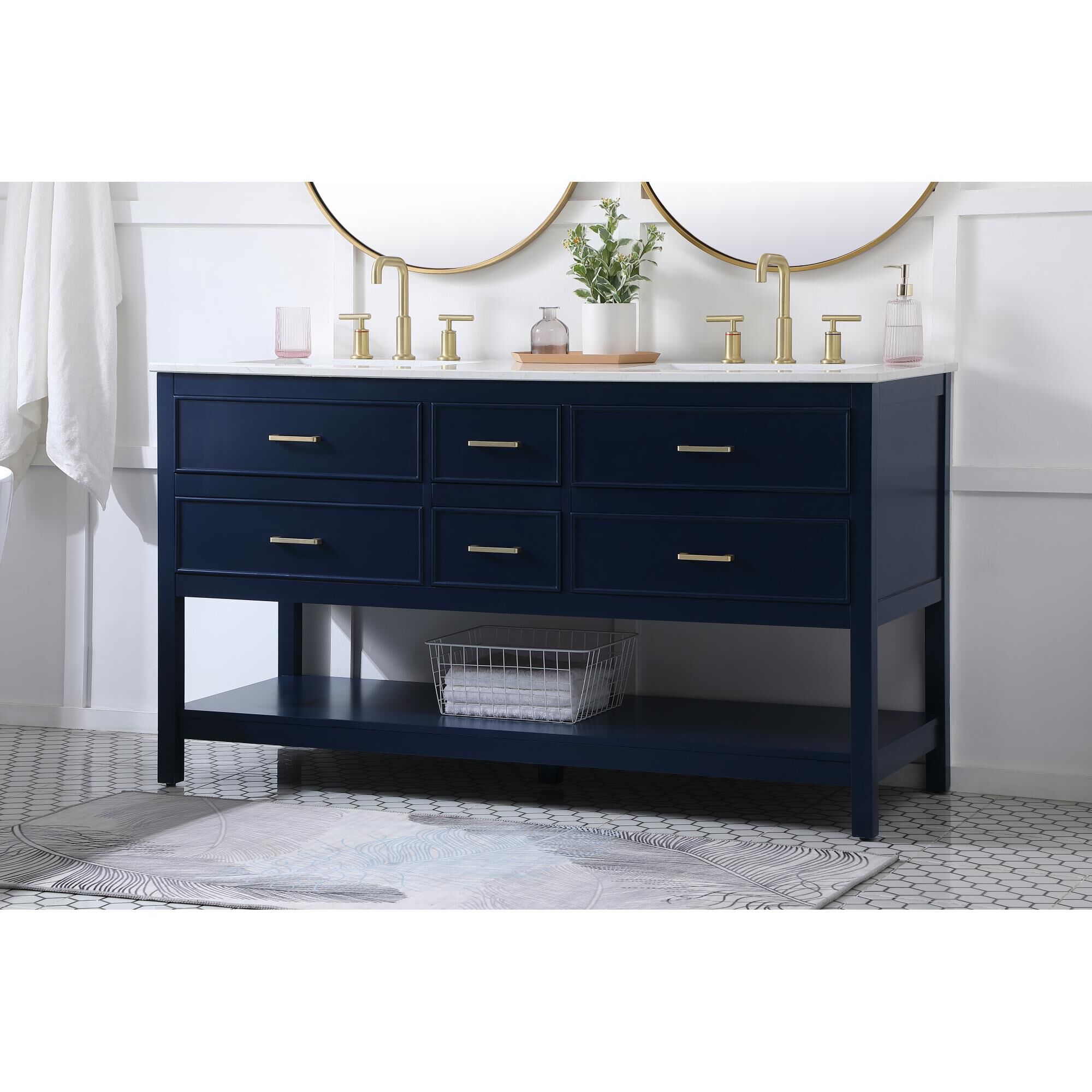 Sinclaire 60 Inch Bath Vanity by Elegant Decor