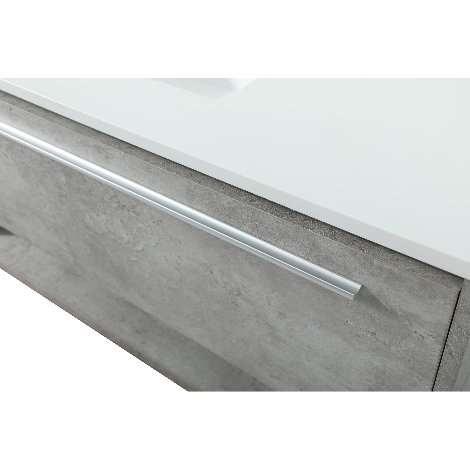 Shown in Concrete Grey finish