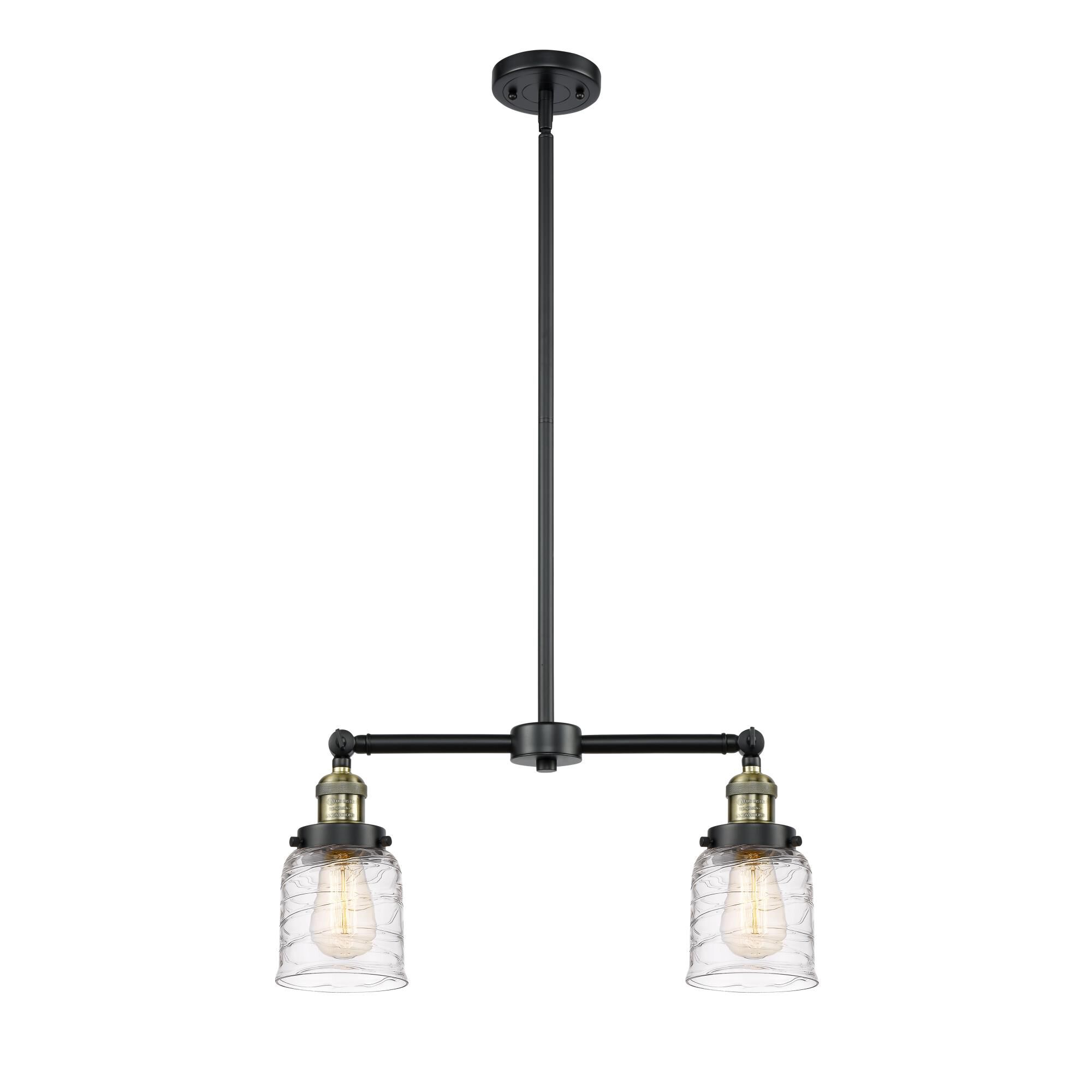 Bruno Marashlian Small Bell 21 Inch 2 Light Mini Chandelier by Innovations Lighting