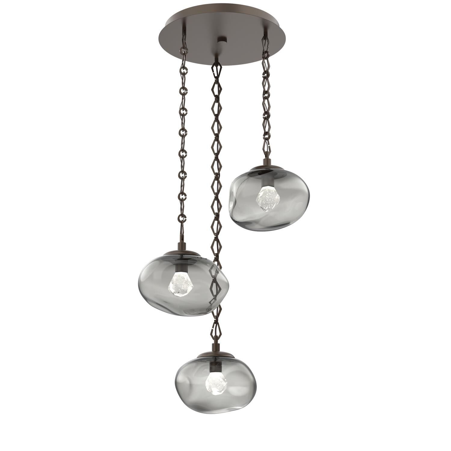 Levi Wilson Nova Led 22 Inch Multi Light Pendant by Hammerton Studio