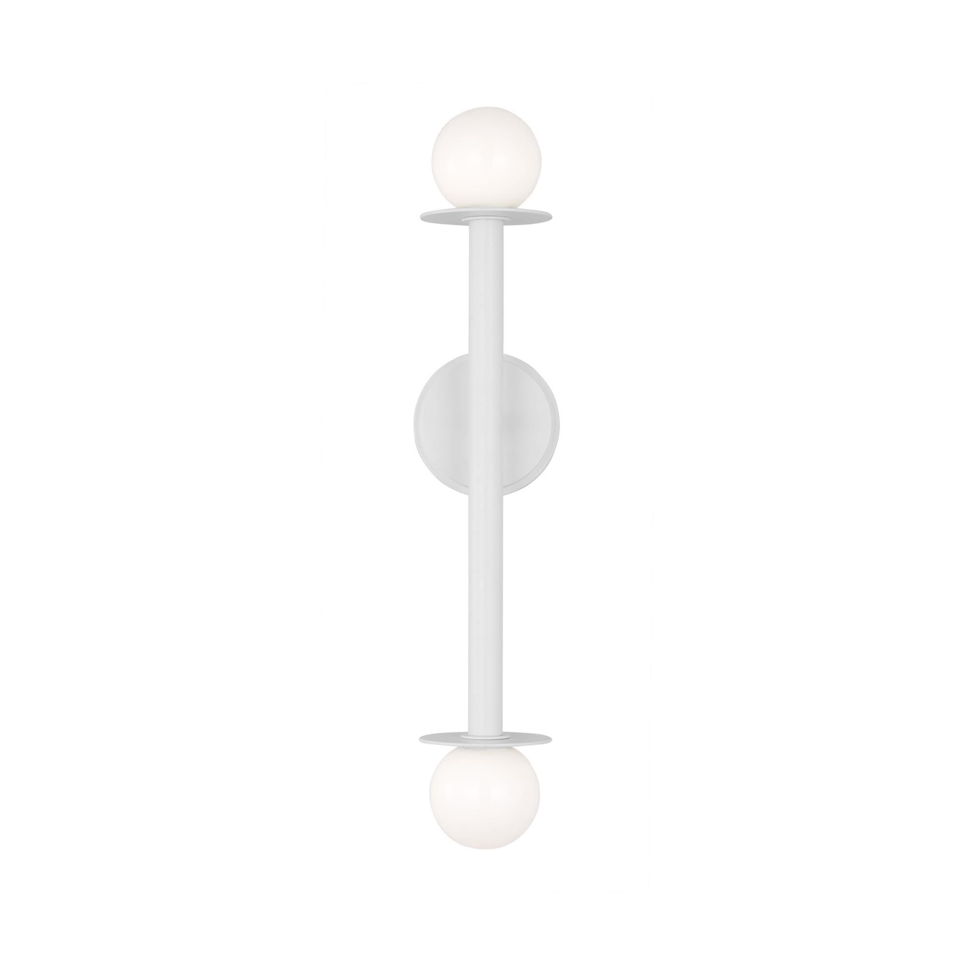Shown in Matte White finish and Milk glass