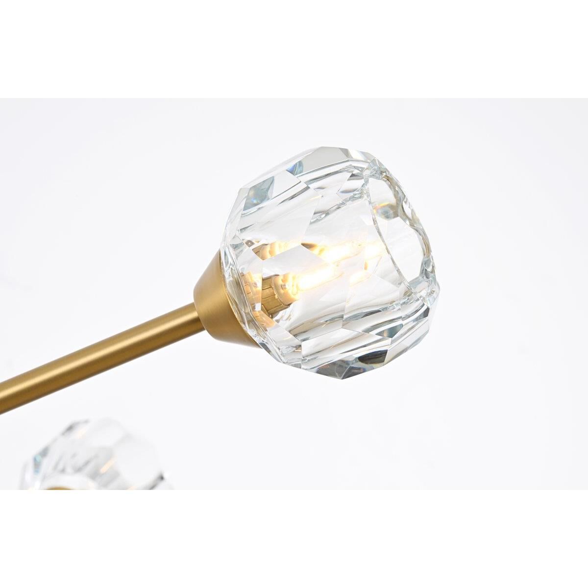 Shown in Gold  finish and RC Clear crystal and Clear glass