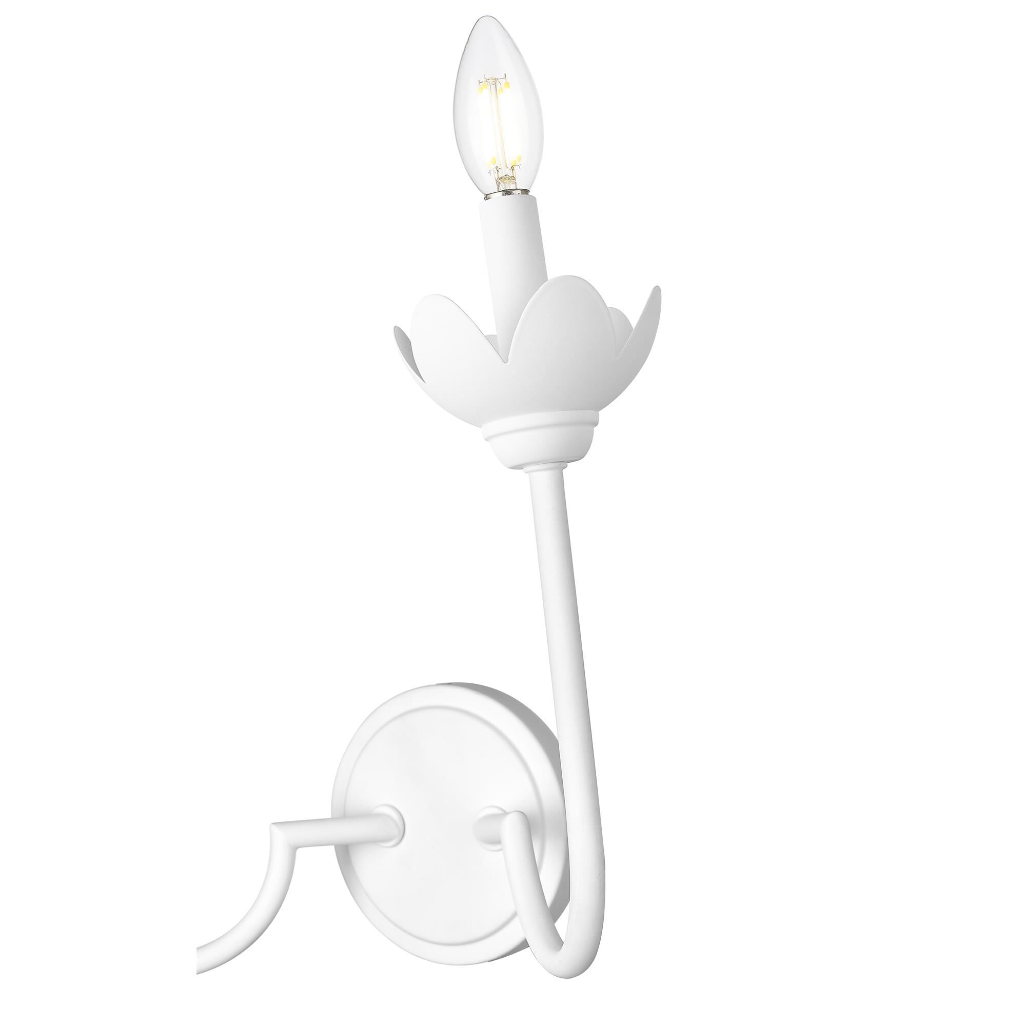 Shown in Textured White finish and Clear Ribbed glass and Clear Ribbed shade